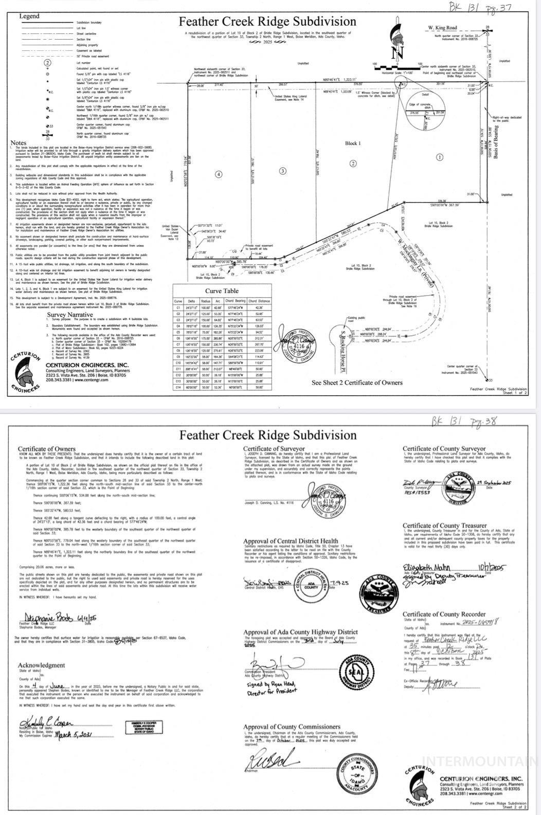 Survey map / technical document
