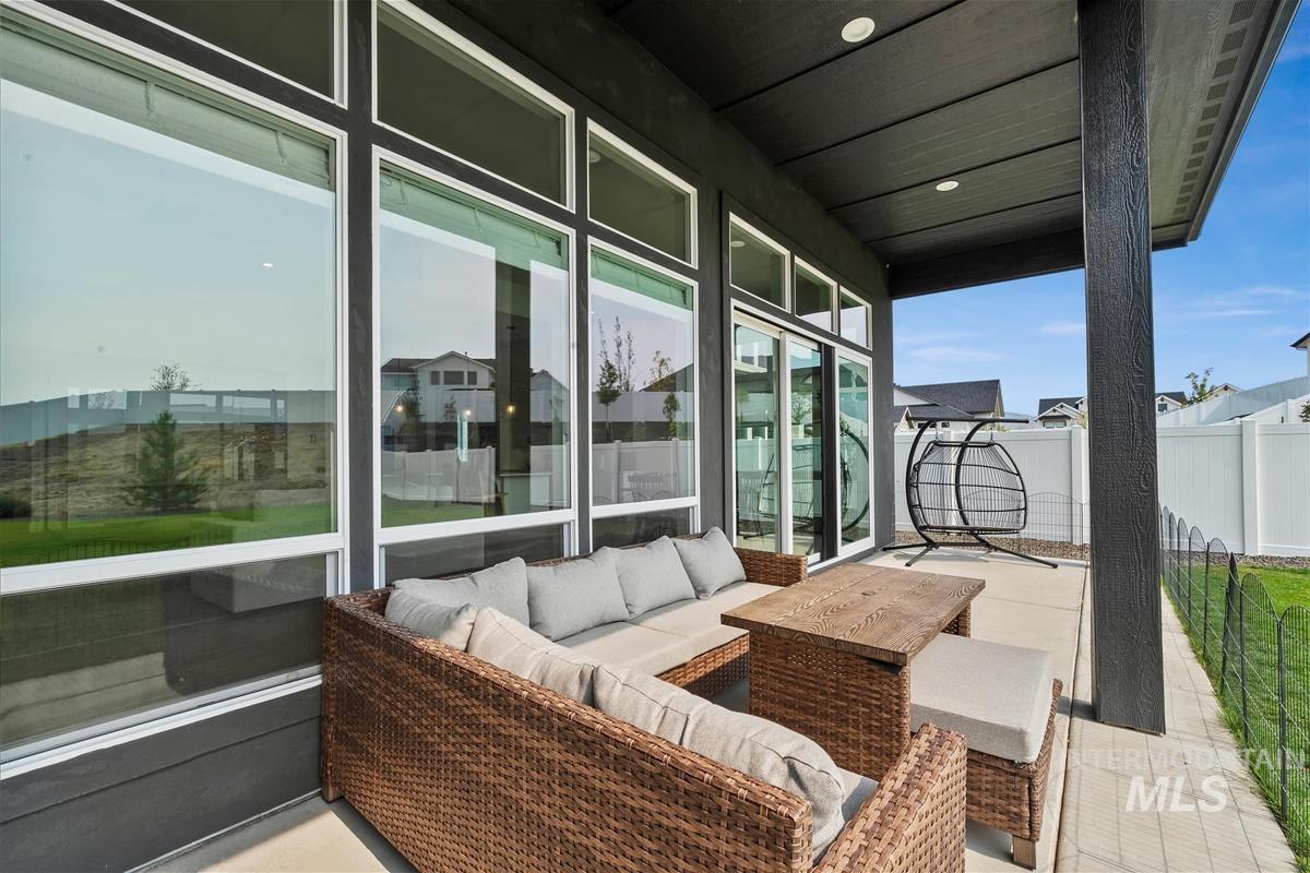 View of patio / terrace with an outdoor living space