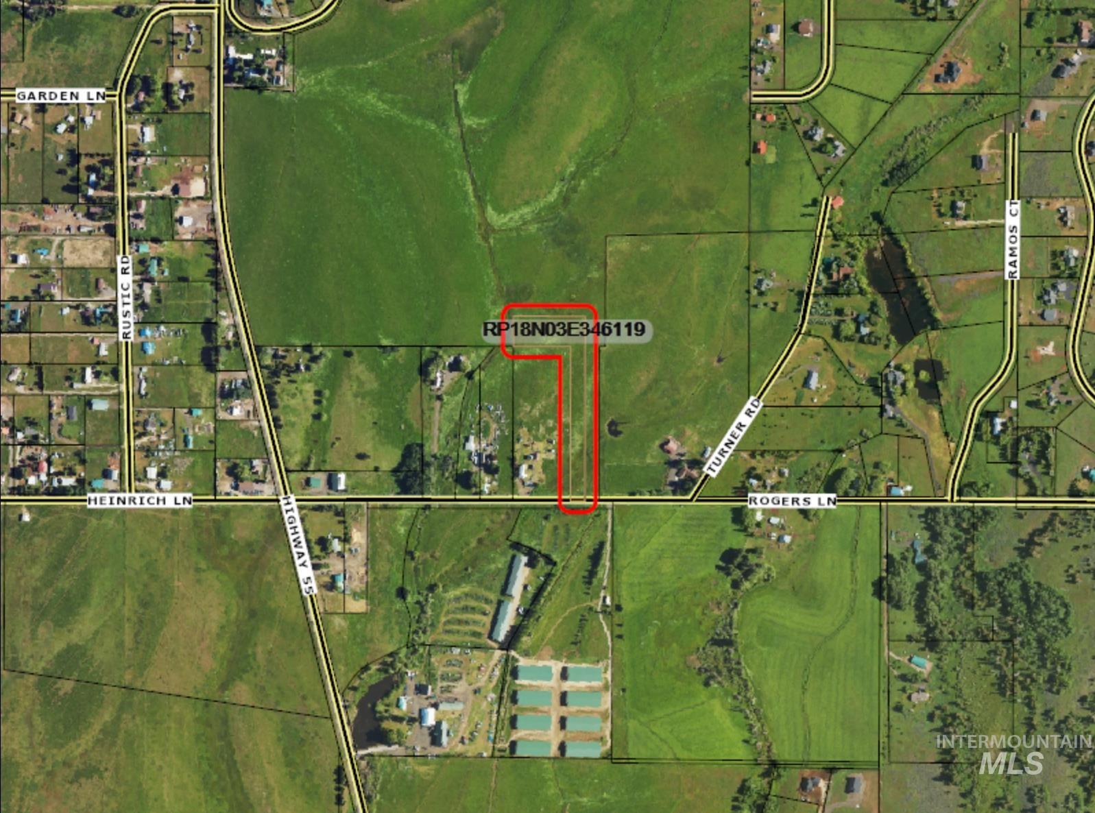 Map / location with property boundaries highlighted