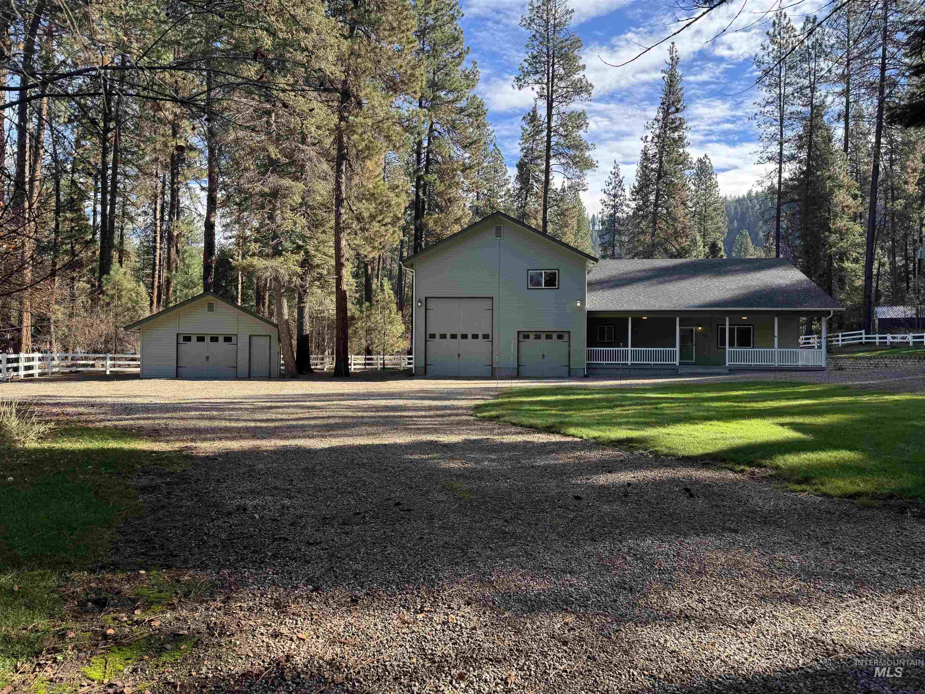 View of front of home featuring covered porch