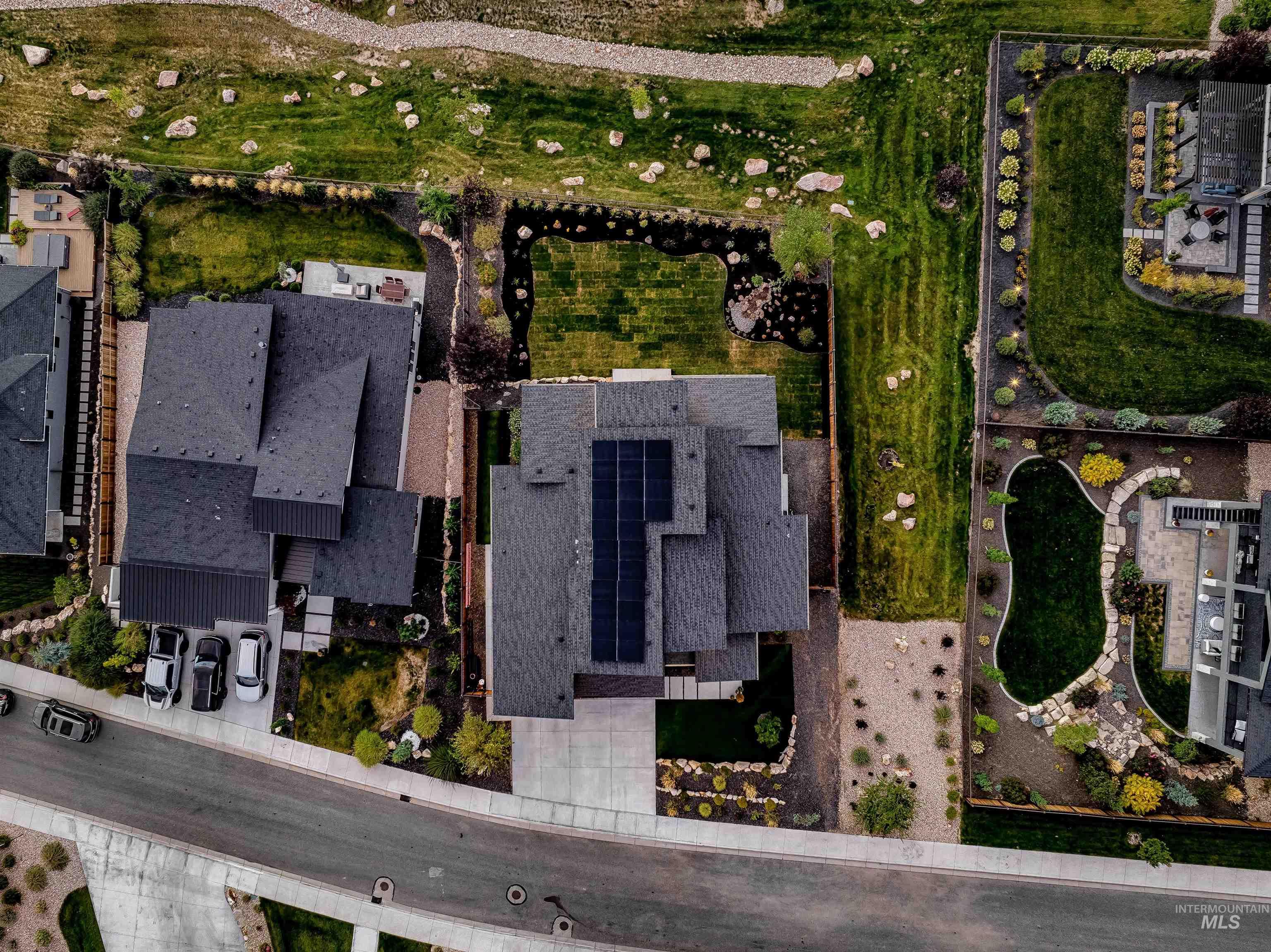 Aerial overview of property's location