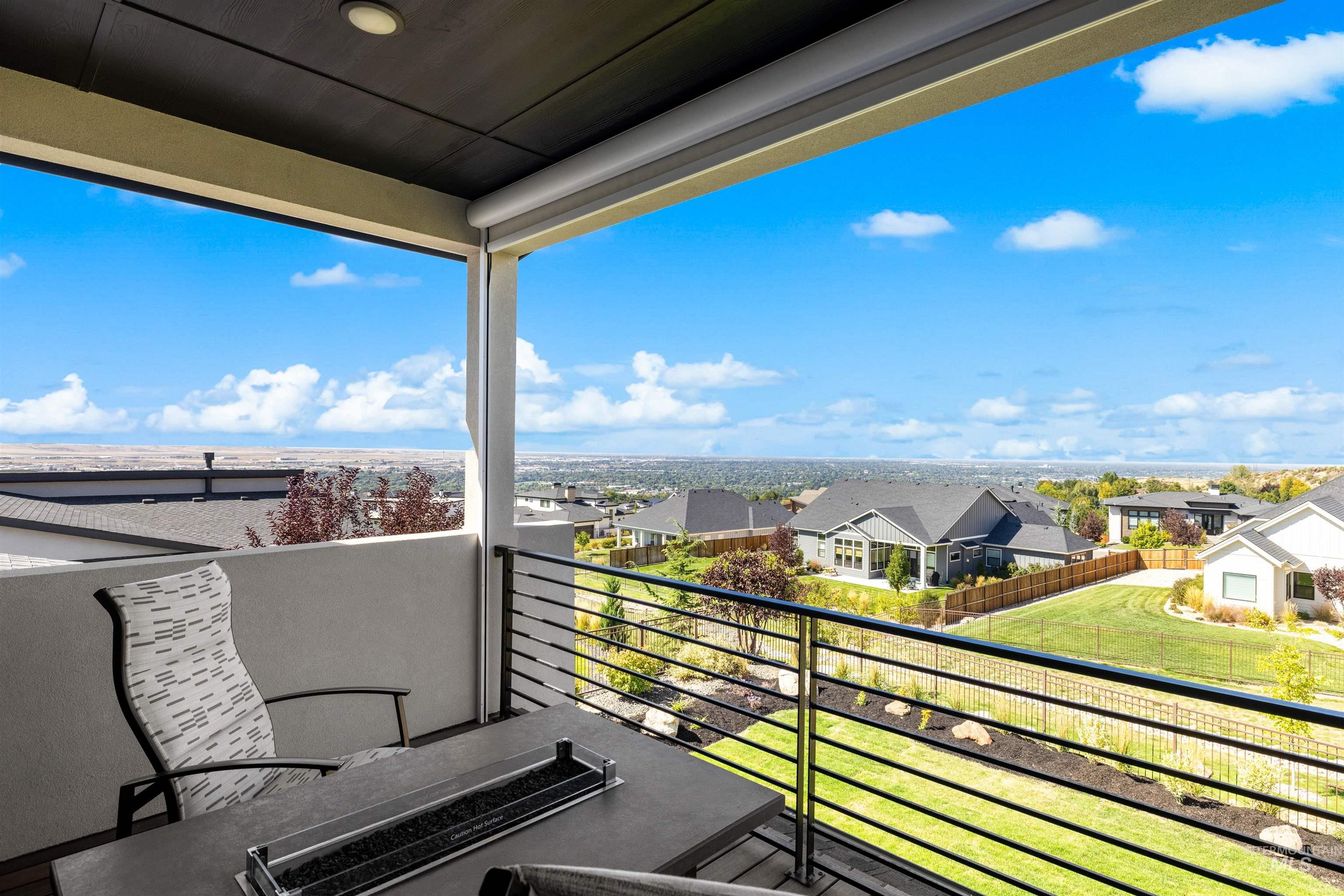 Balcony featuring a residential view