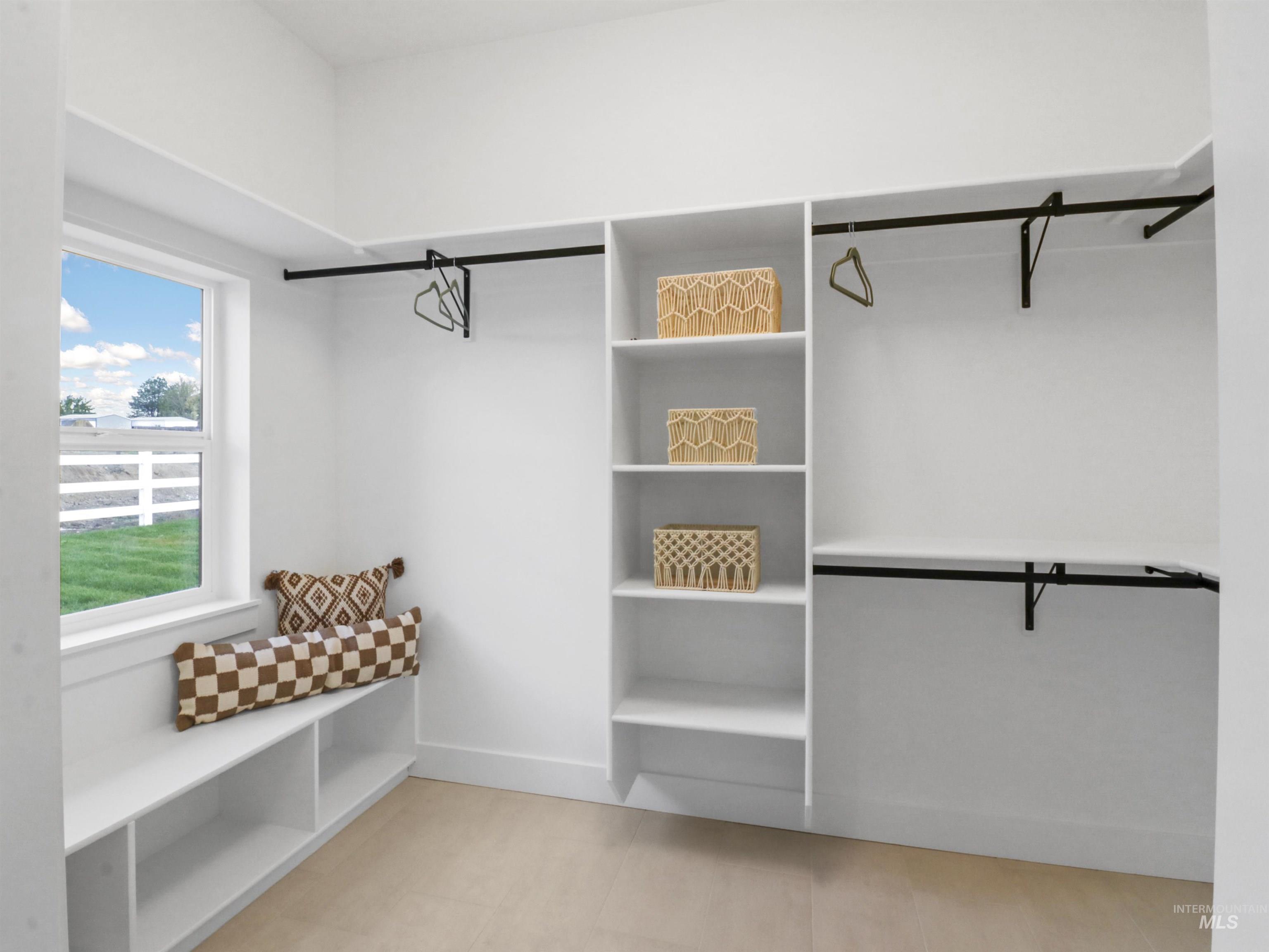 View of spacious closet