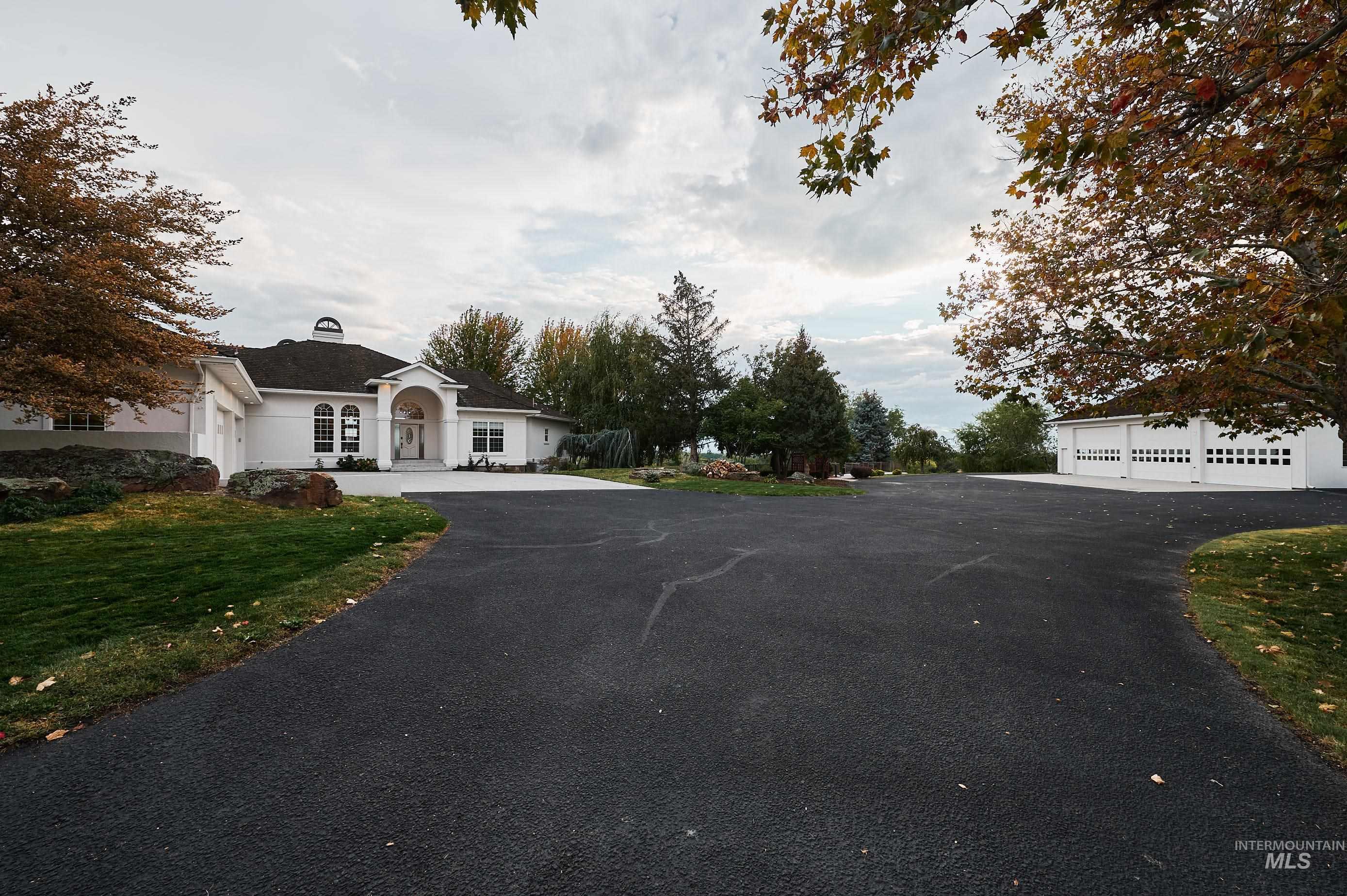 View of asphalt driveway