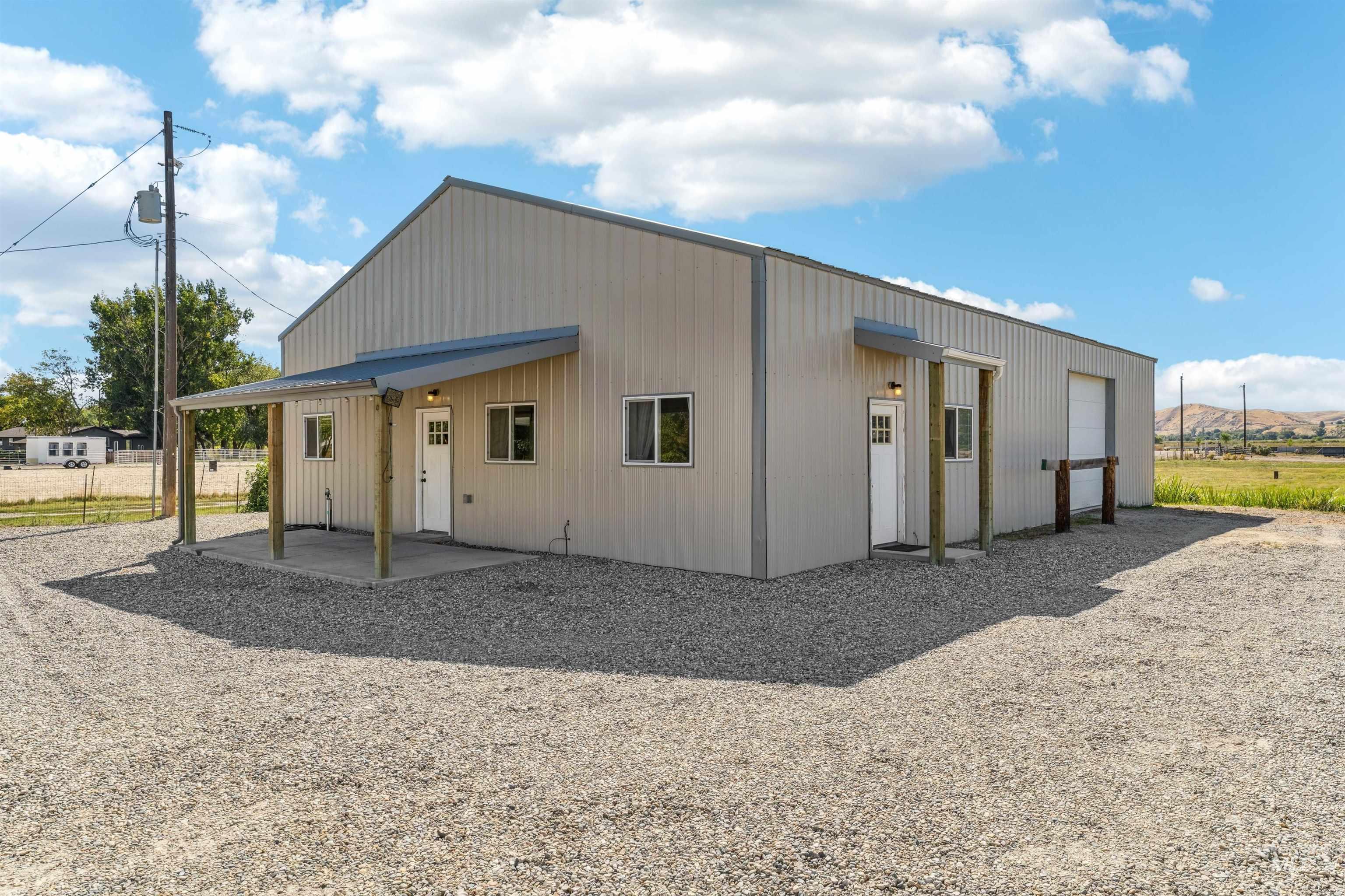 View of front of home featuring a patio area