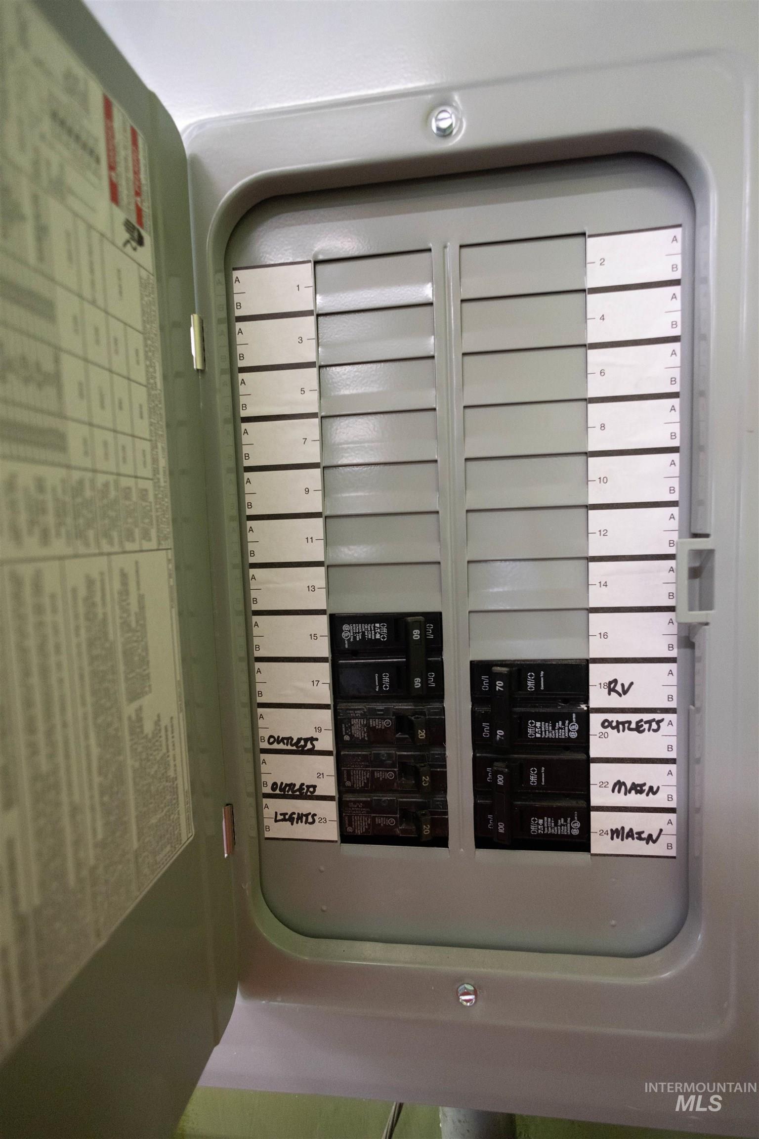 Utility room with electric panel