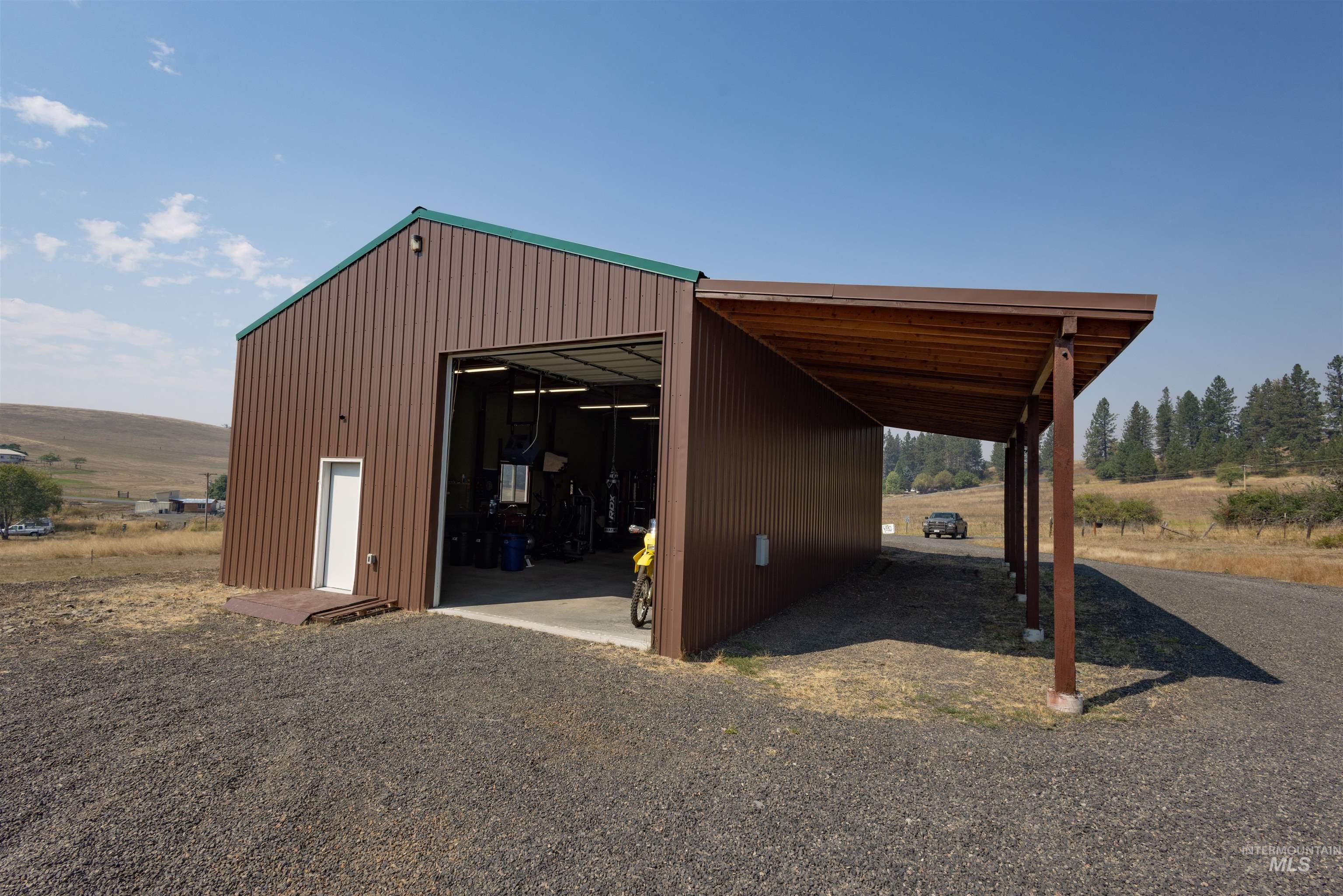 View of pole building