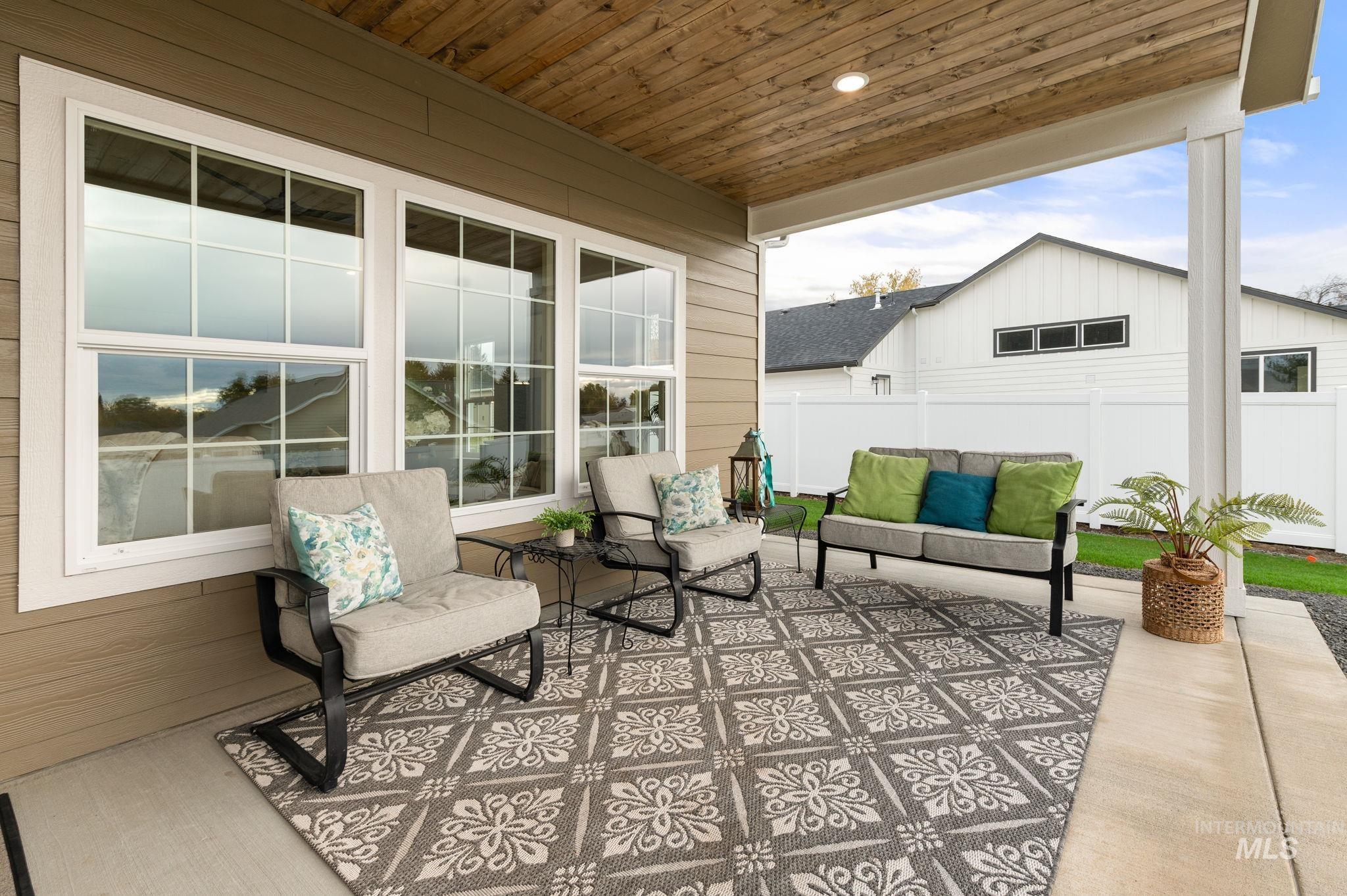 View of patio featuring an outdoor living space