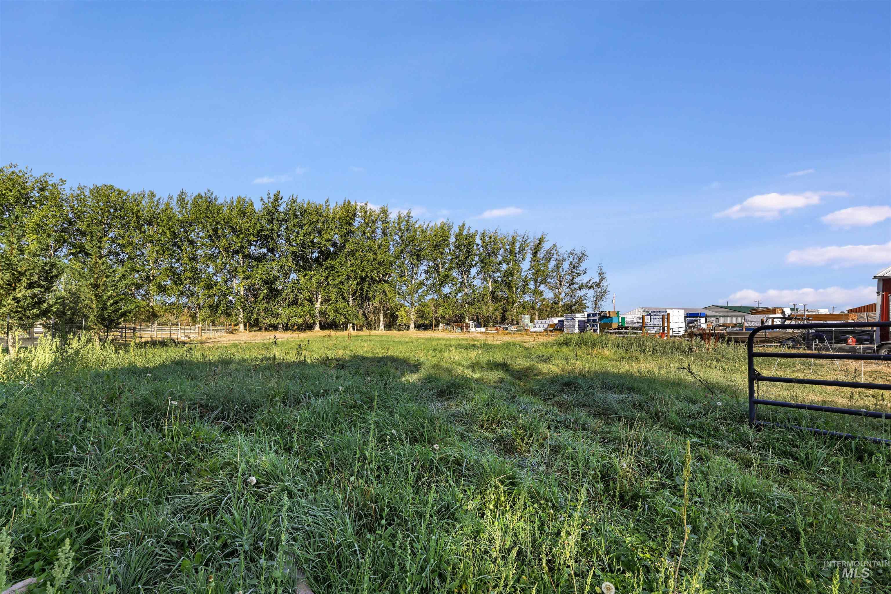 View of yard with a view of countryside