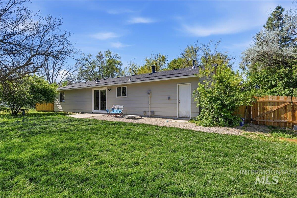 Expansive green lawn providing ample outdoor space
