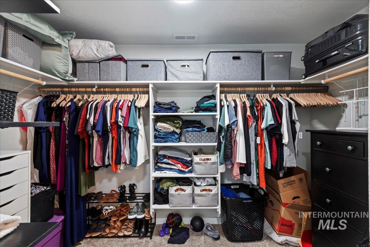 View of spacious closet