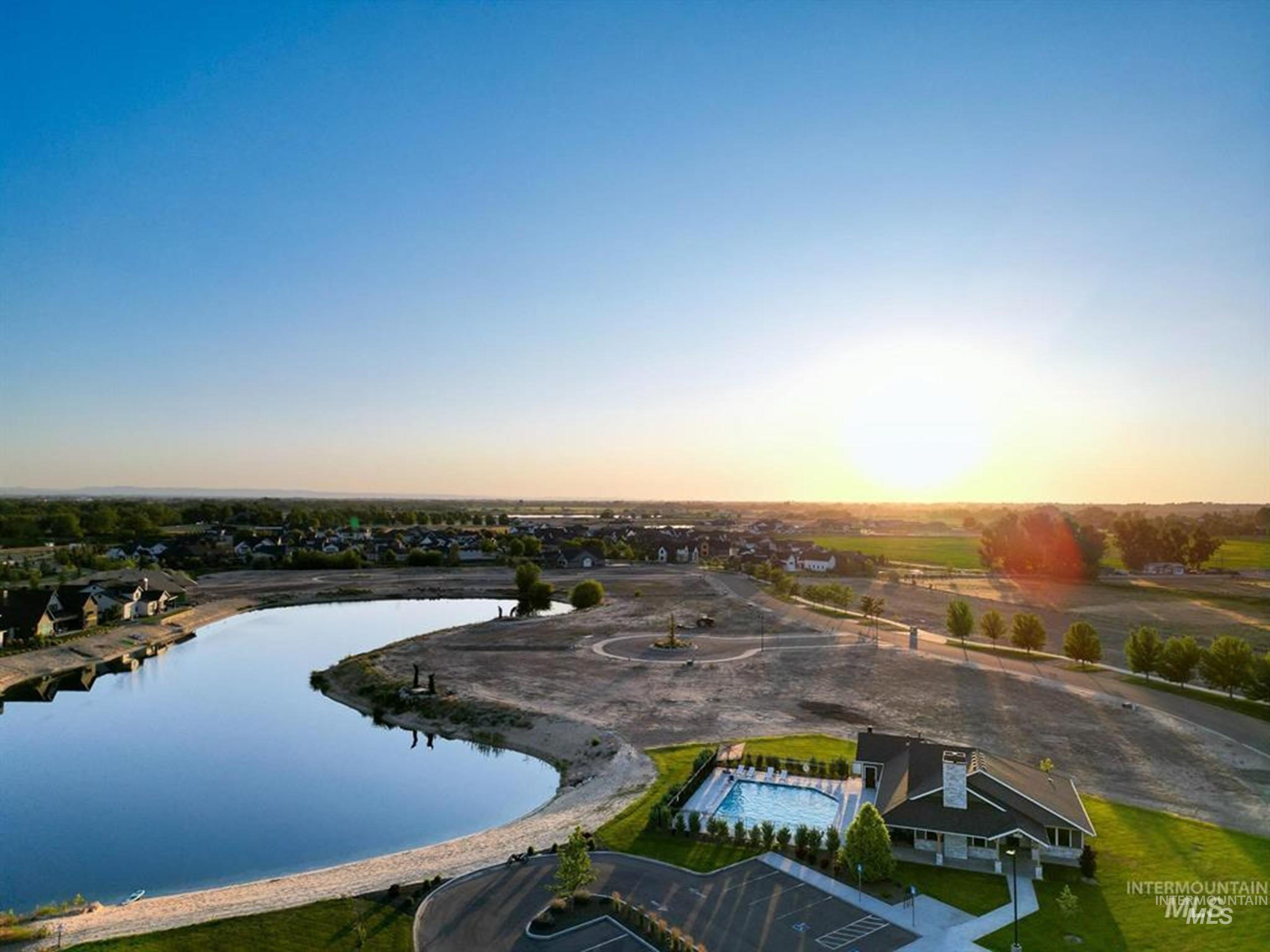Community pool and pond