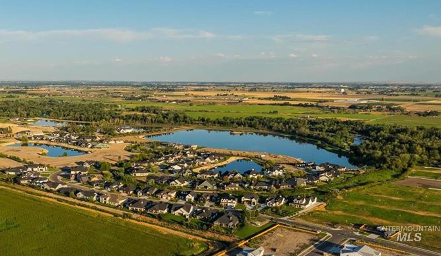 View of rural area with a nearby body of water