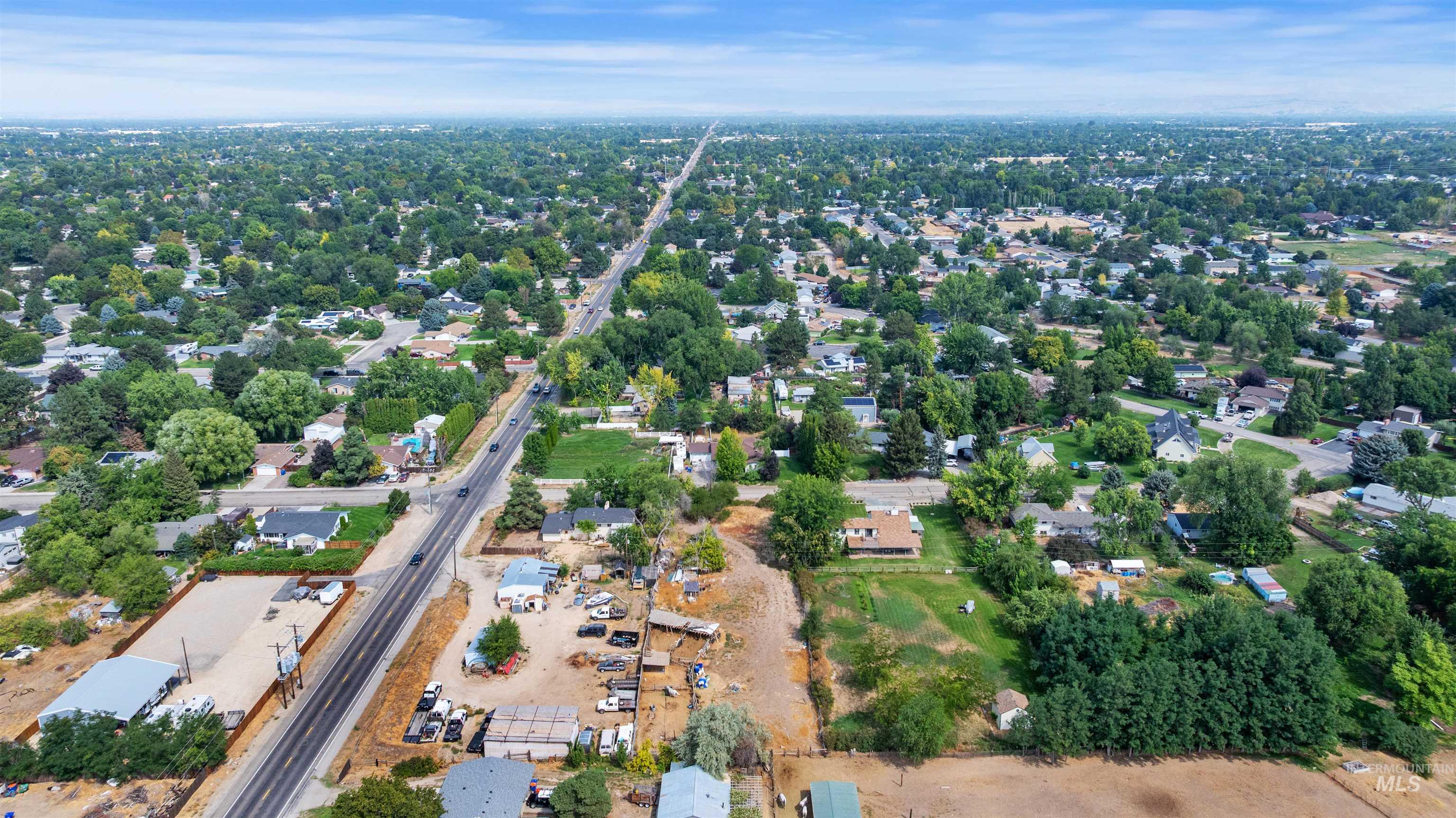 Aerial overview of property's location