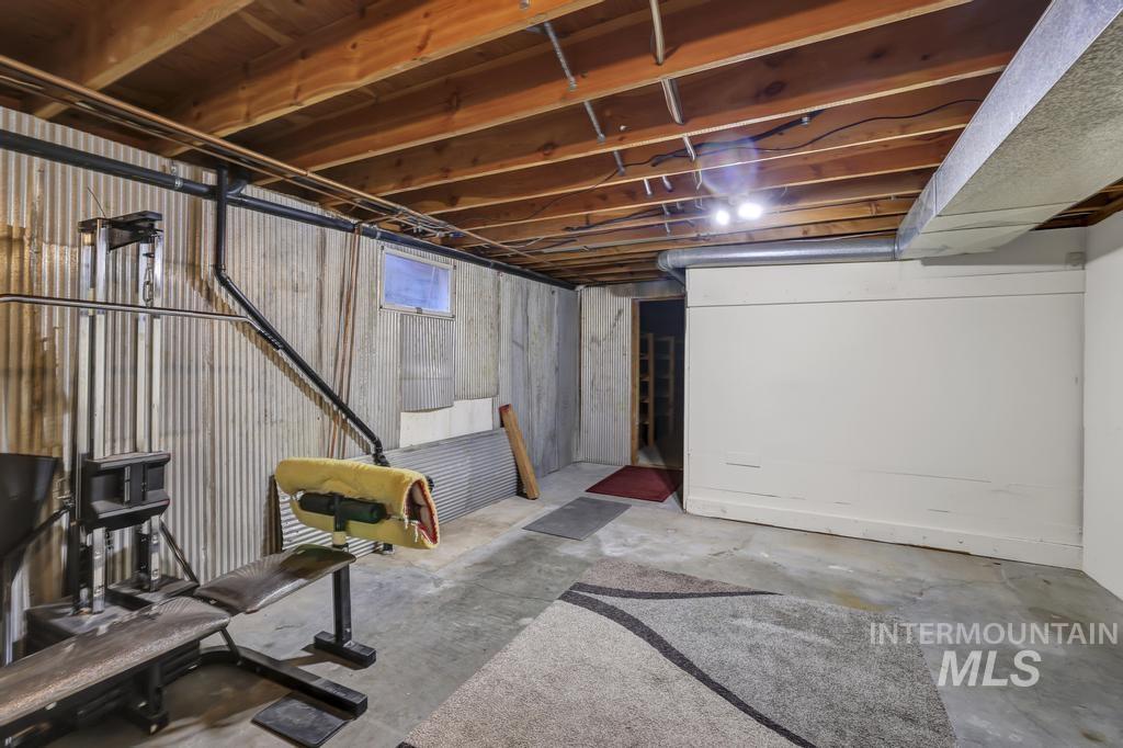 View of unfinished below grade area