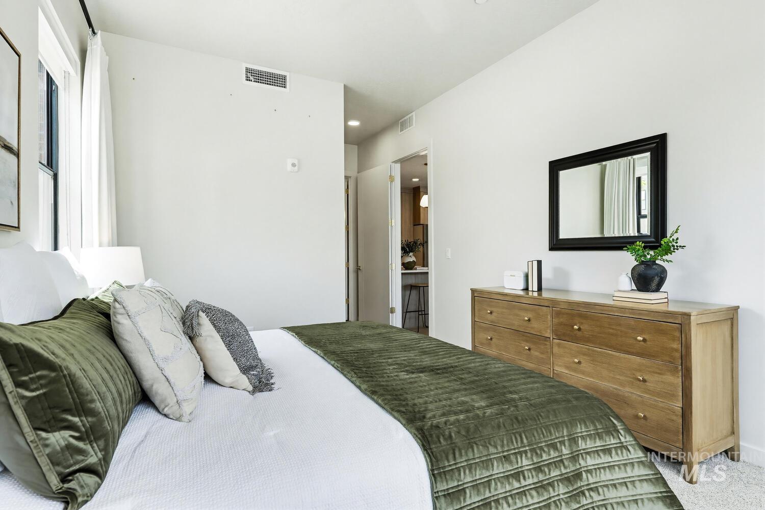 Bedroom featuring carpet floors