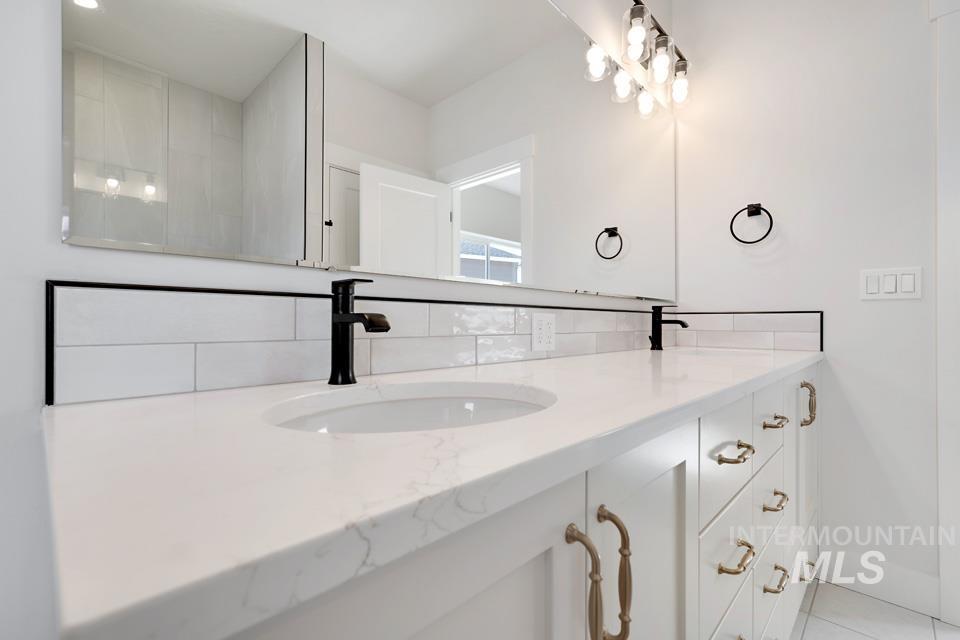 Bathroom with double vanity