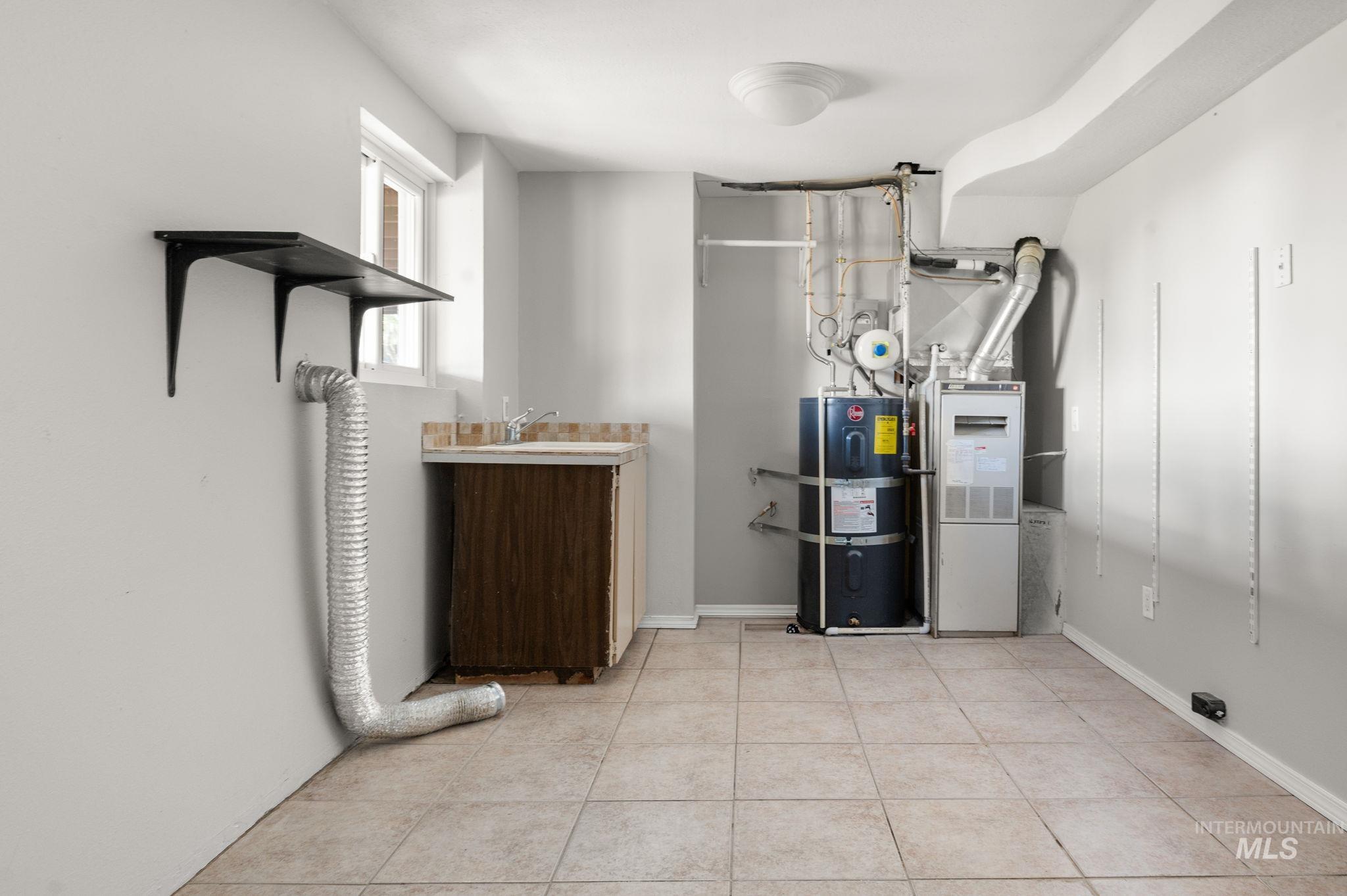 Utilities featuring secured water heater