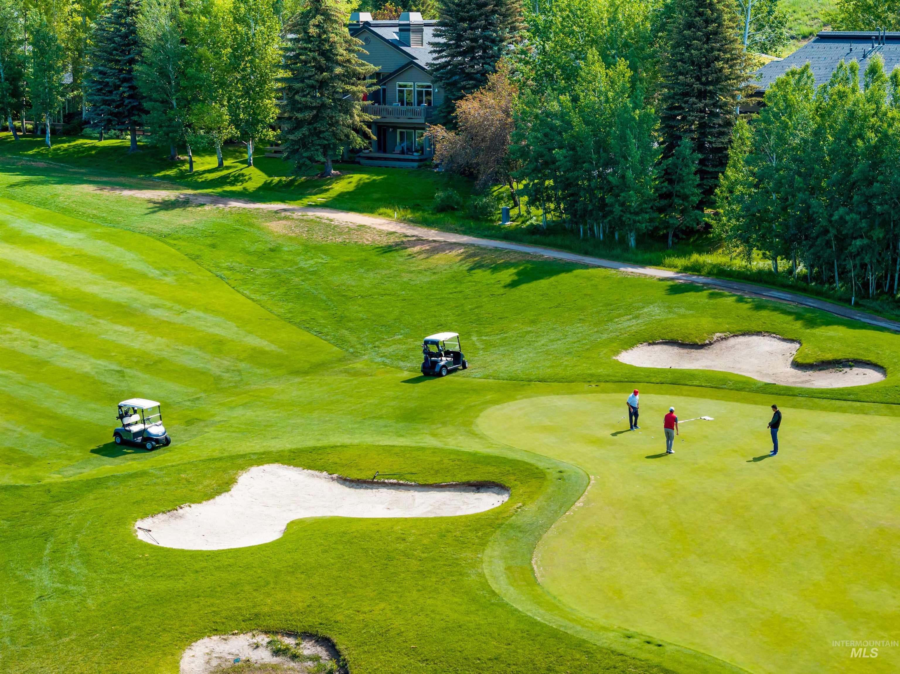 View of community featuring golf course view