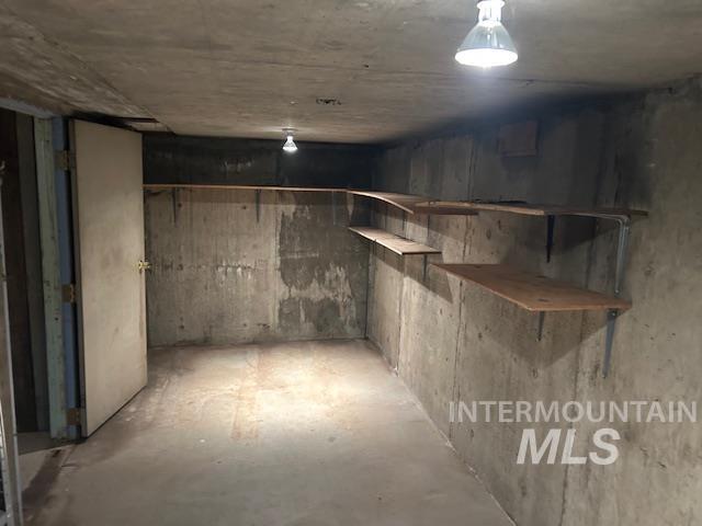 View of unfinished below grade area