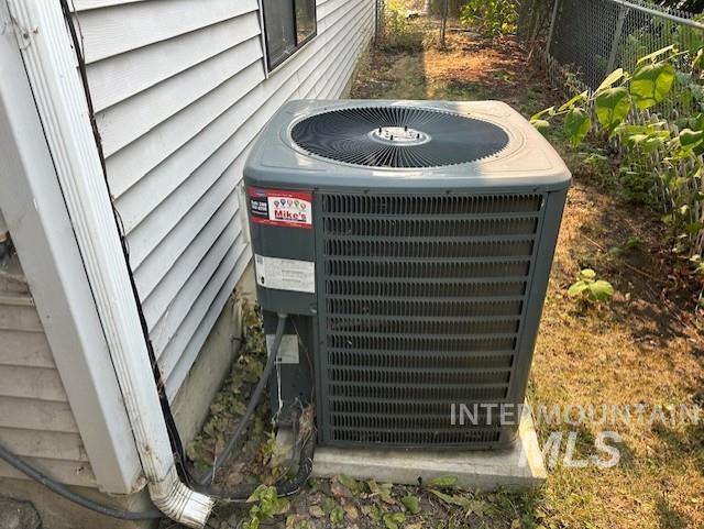 Exterior view of a central air condition unit