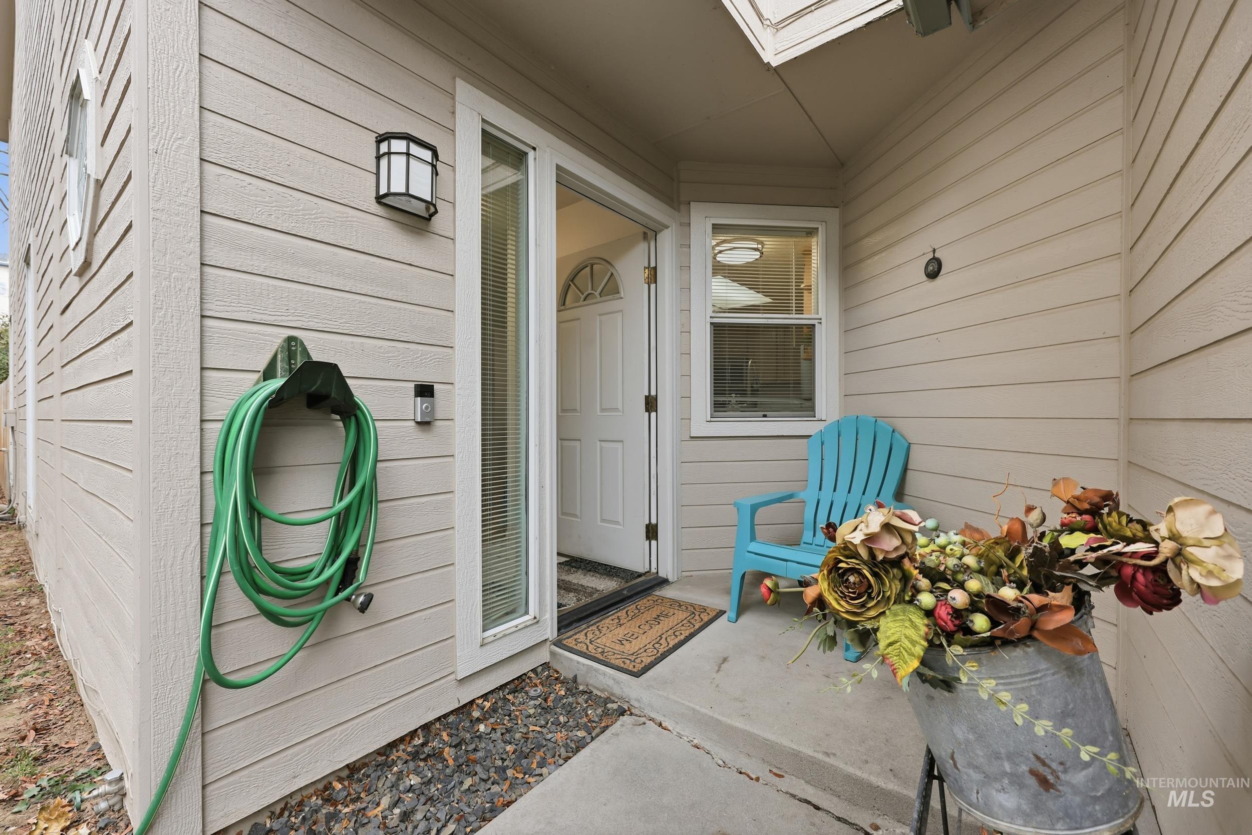 Entrance to property with a porch