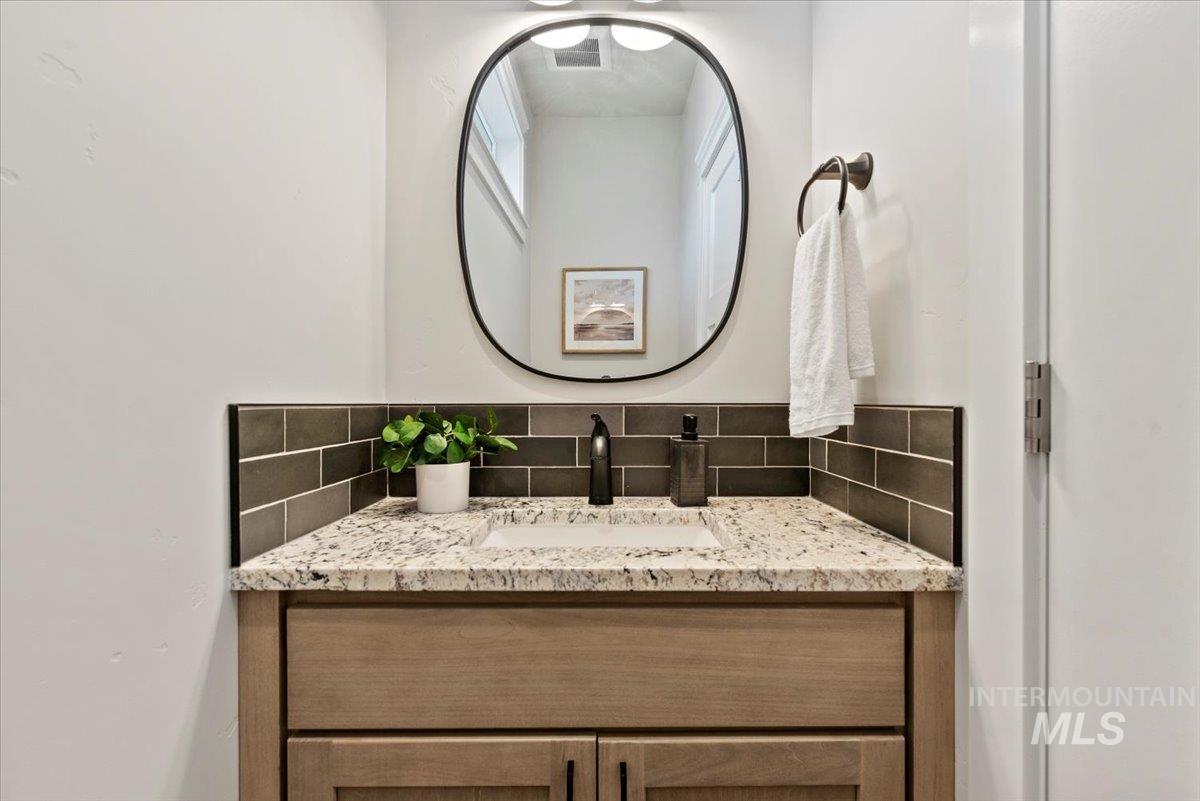 Bathroom featuring vanity