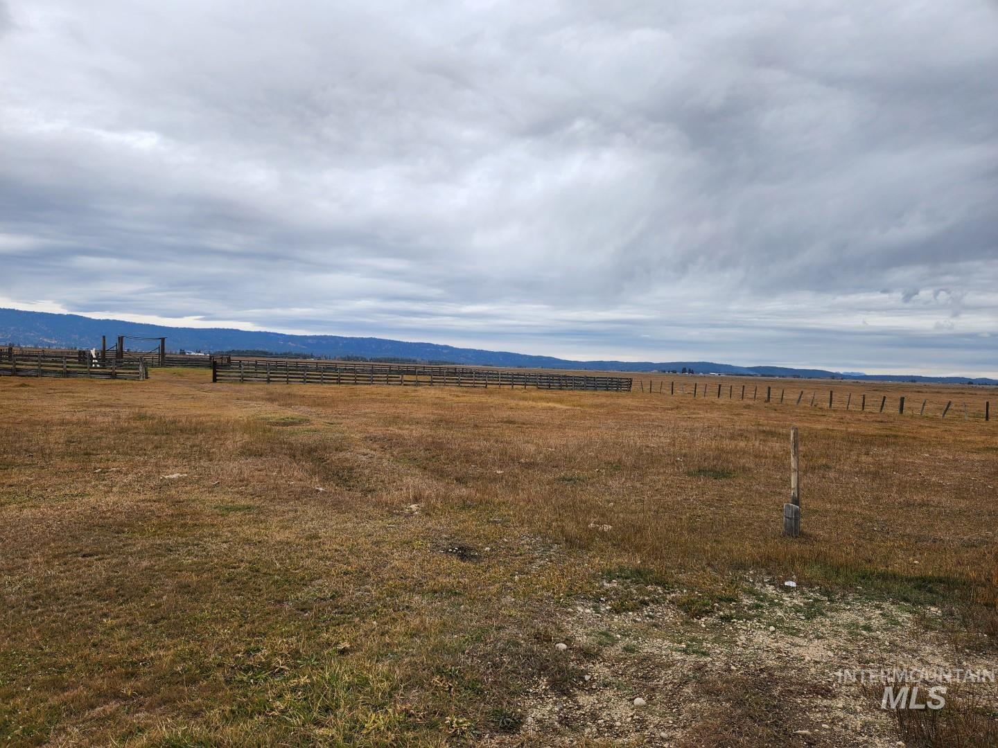 Mountain view with rural landscape