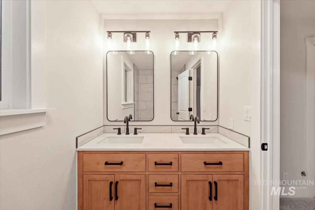 Bathroom with double vanity