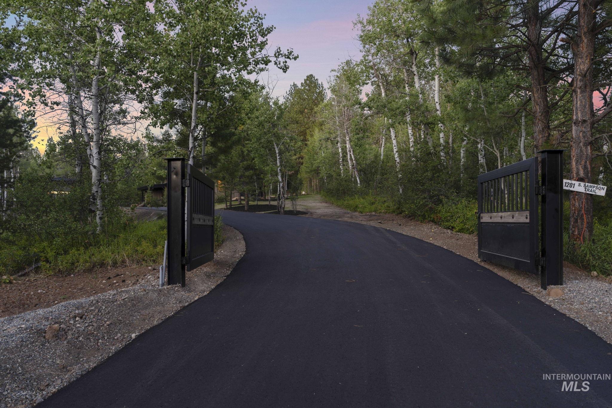 View of street featuring a gate