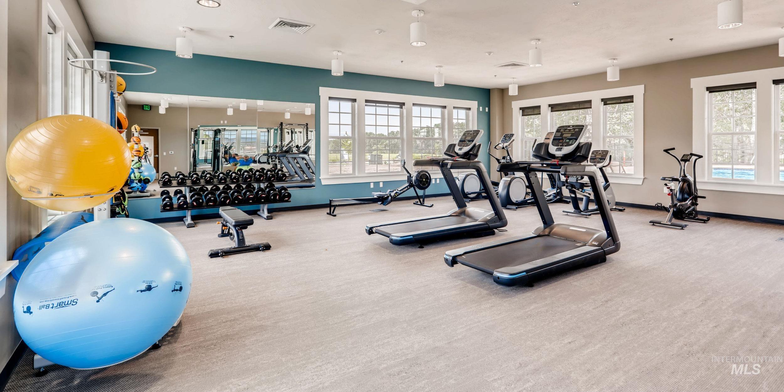 View of workout area