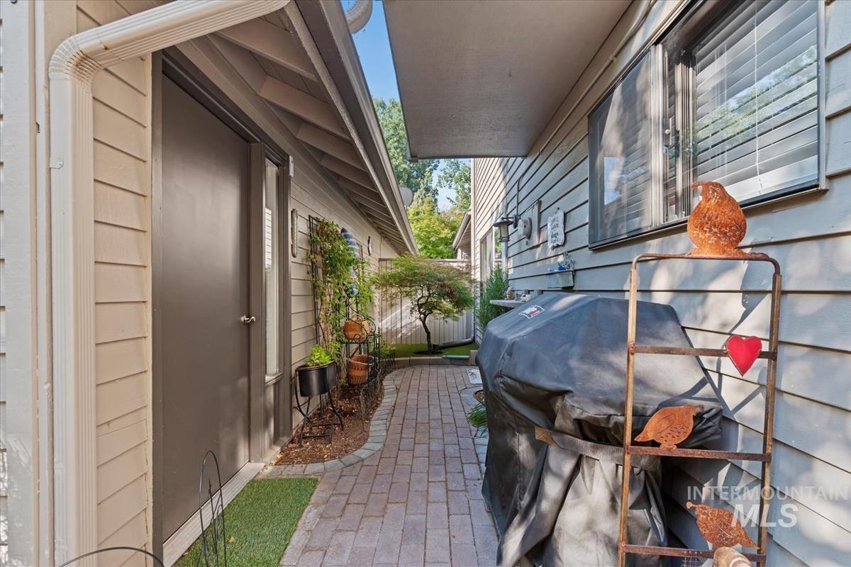 View of patio / terrace featuring a grill