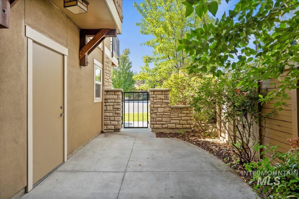View of patio / terrace featuring a gate