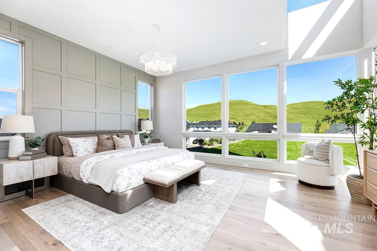 Expansive windows offering sweeping landscape scenery