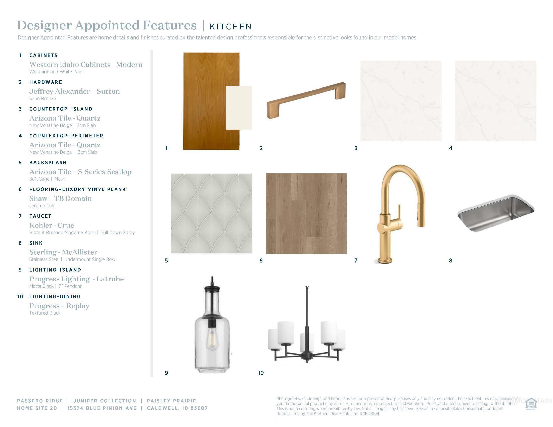 View of marketing collateral with multiple images