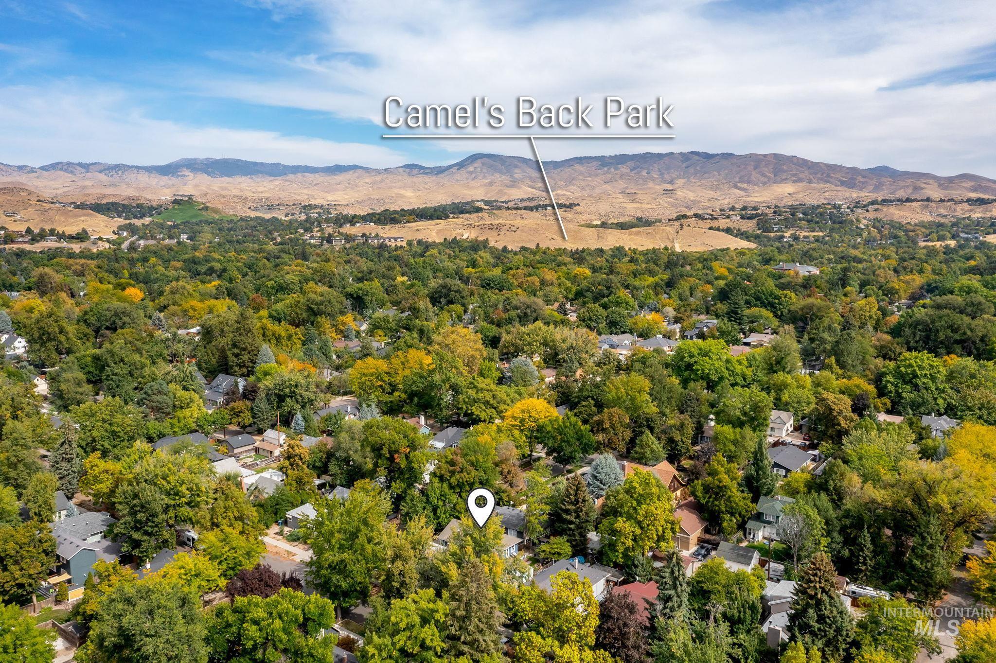 Bird's eye view of mountains
