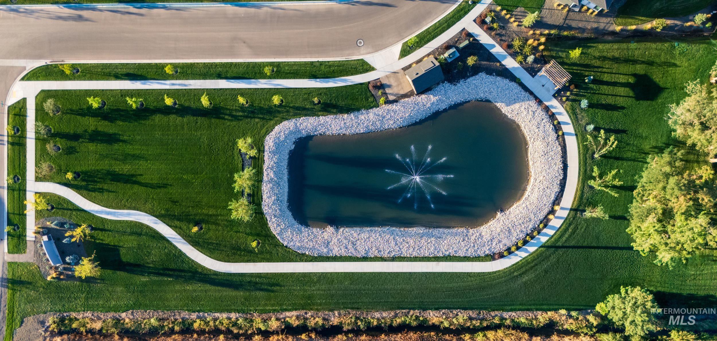 Aerial view of property and surrounding area