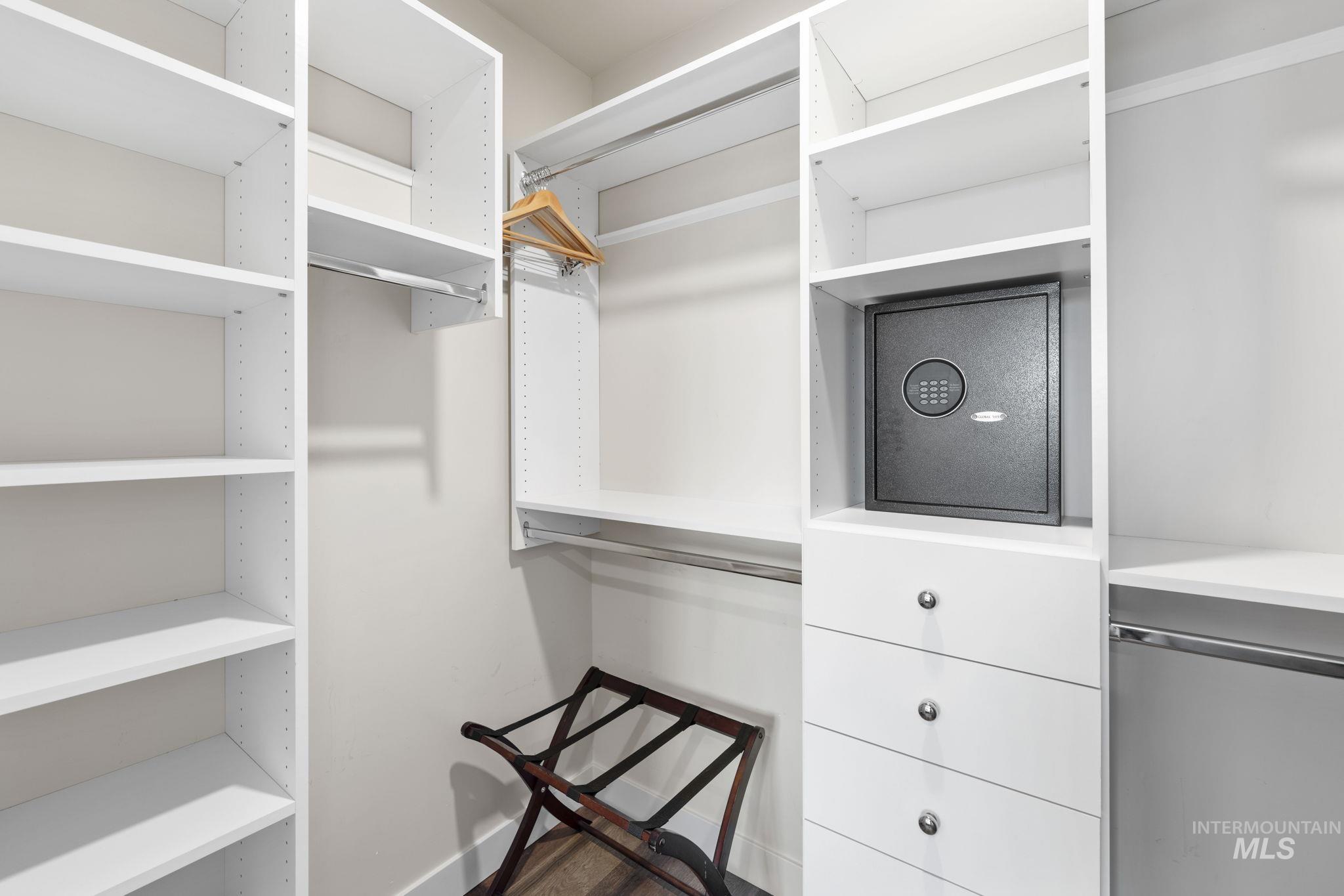 View of spacious closet