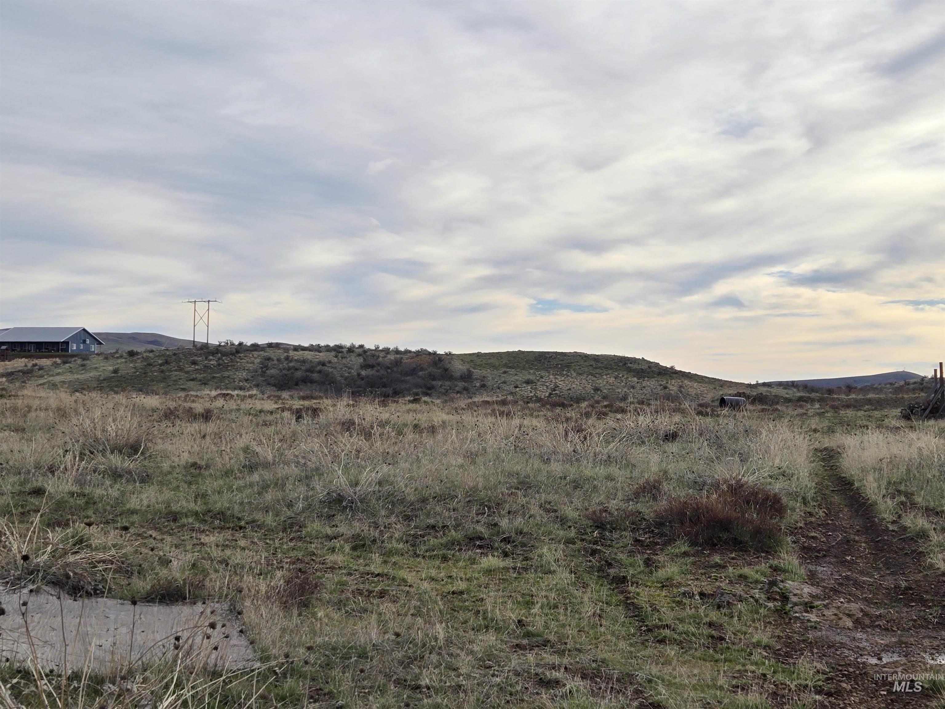 View of mountain background with rural landscape
