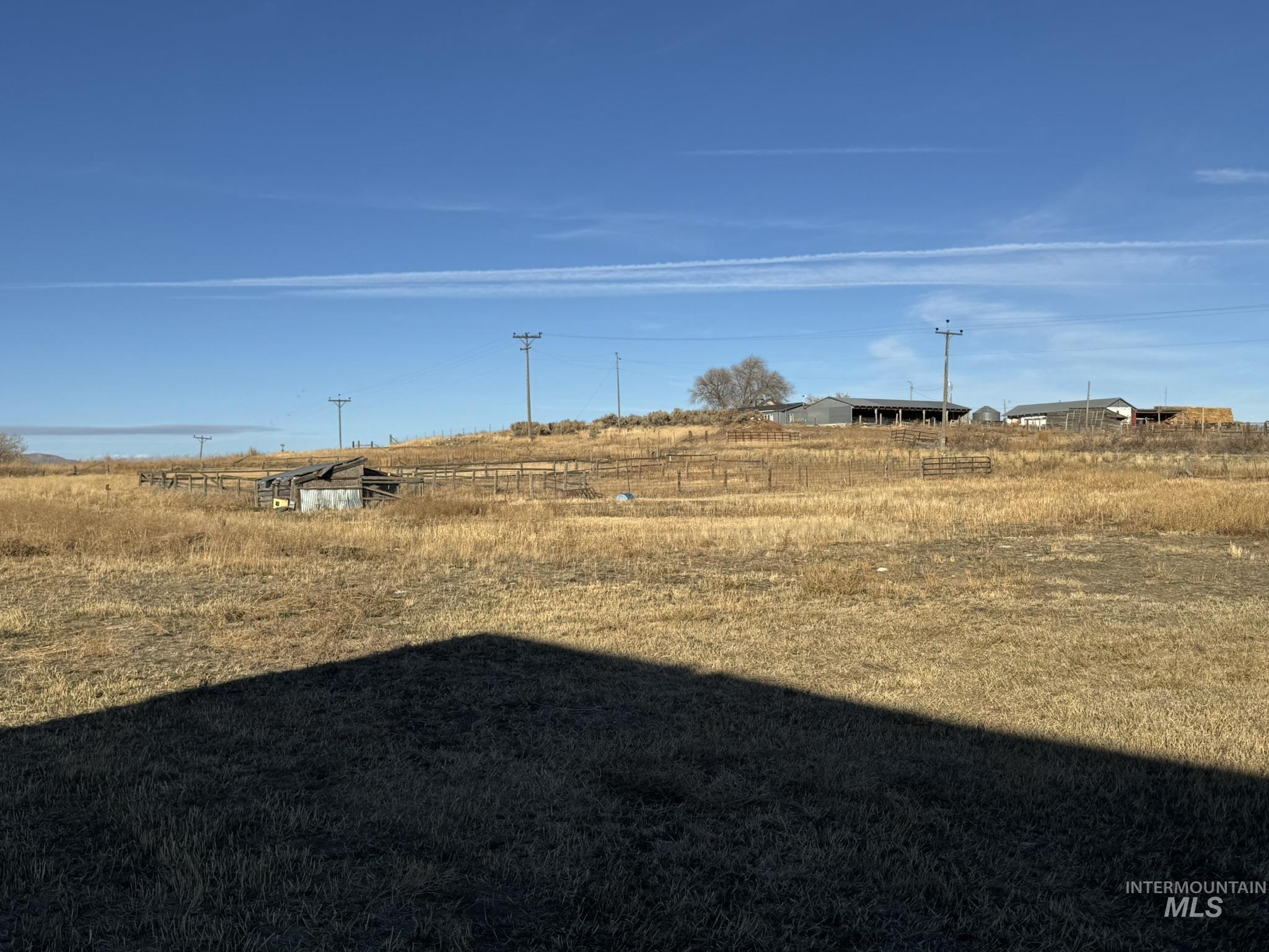 View of yard featuring a view of countryside