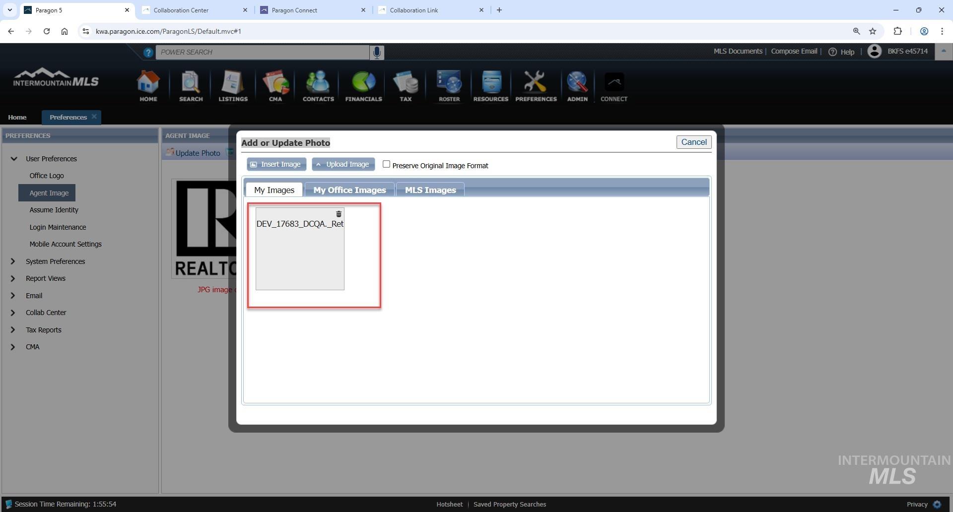 View of miscellaneous listing collateral