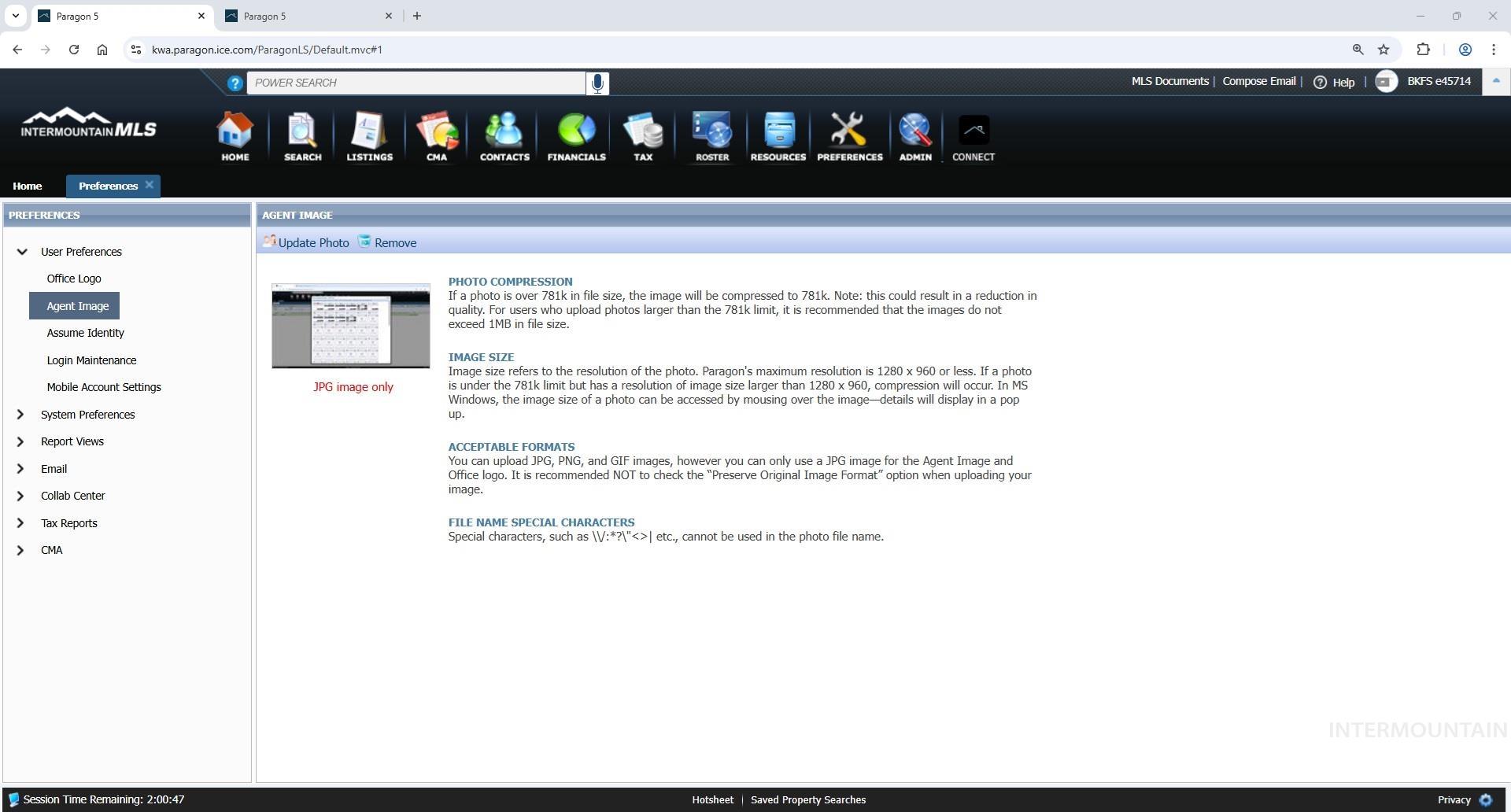 View of miscellaneous listing collateral