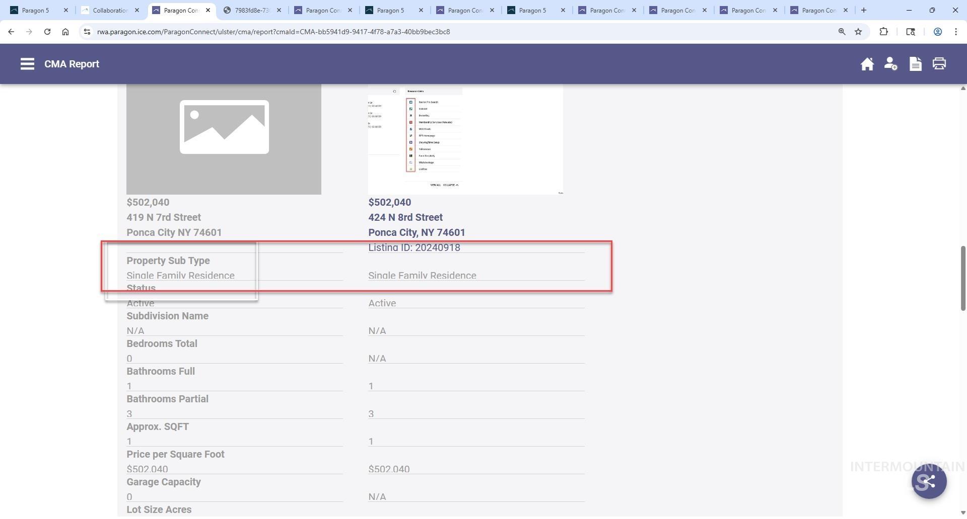 View of miscellaneous property collateral