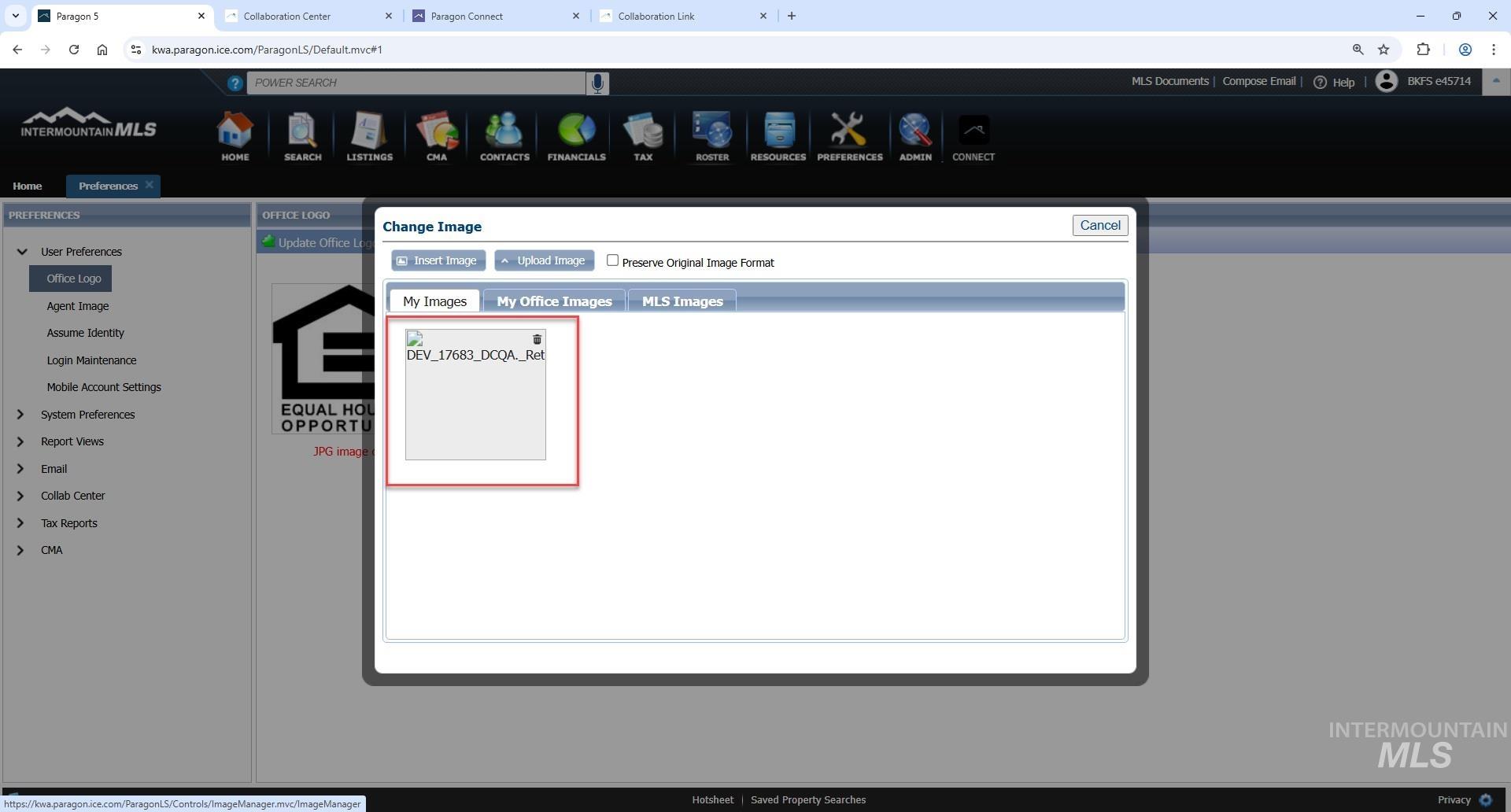 View of miscellaneous listing collateral
