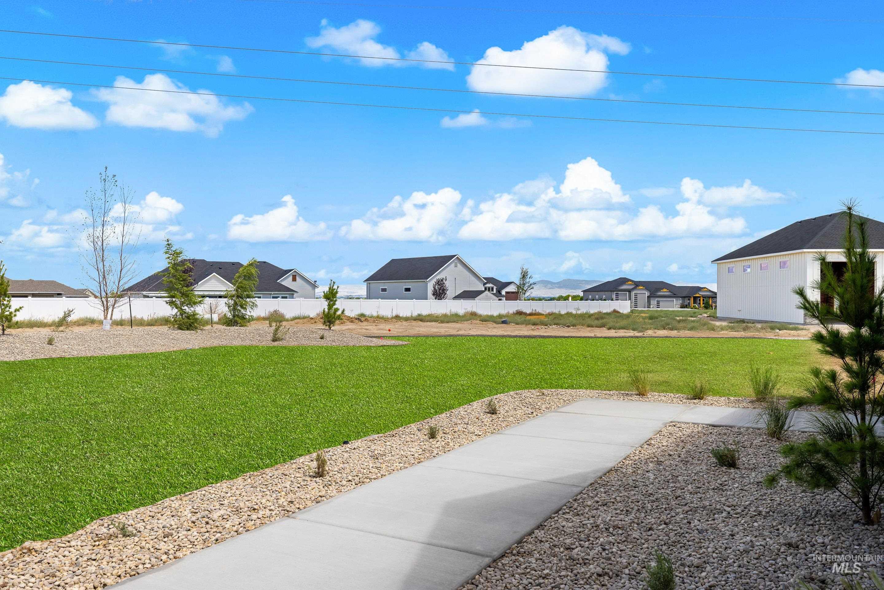 View of yard with a residential view