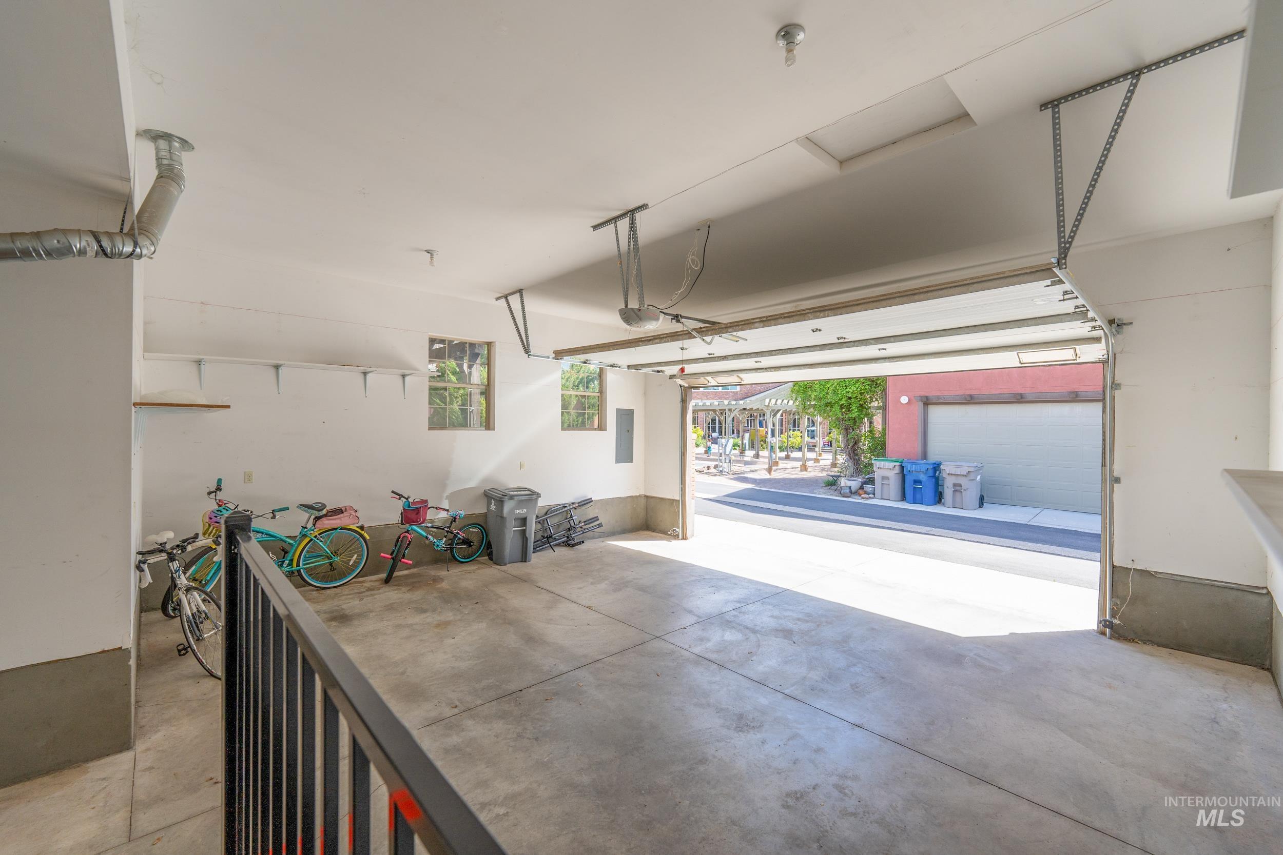 Garage with electric panel