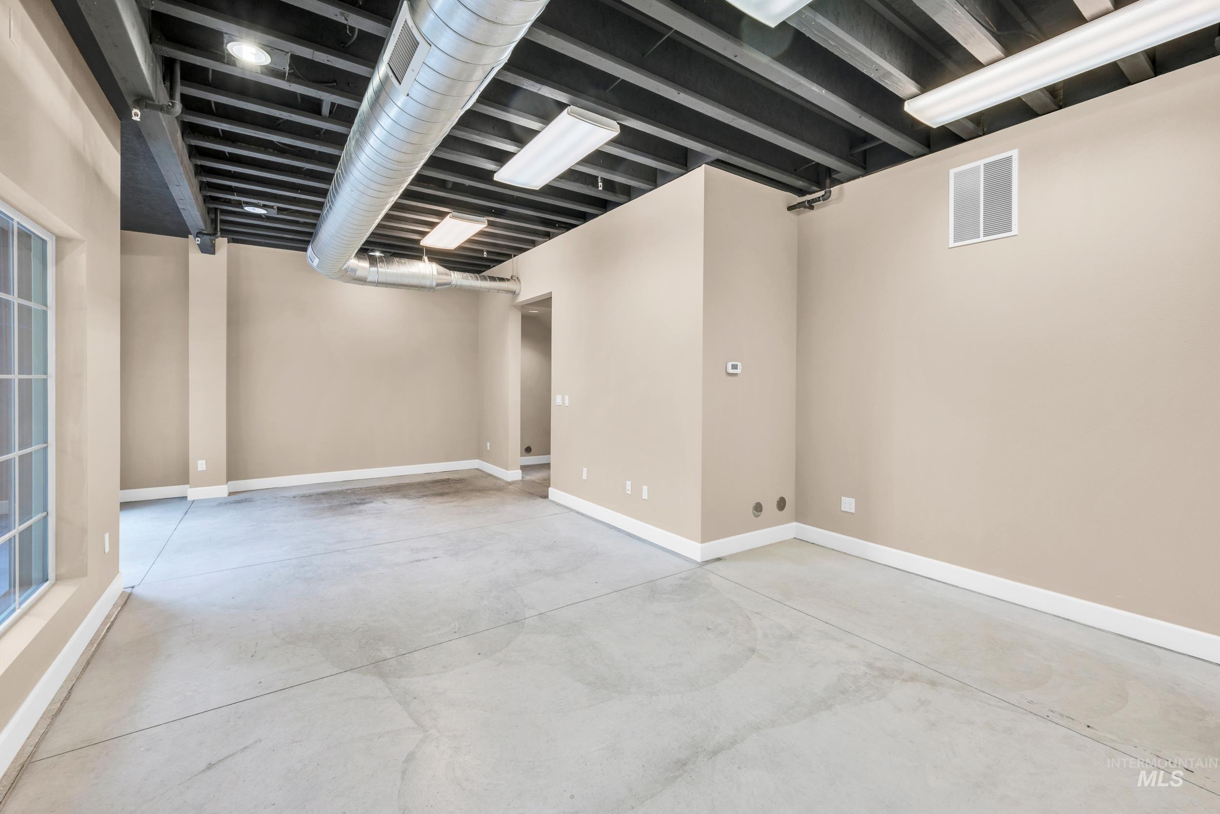Basement with baseboards