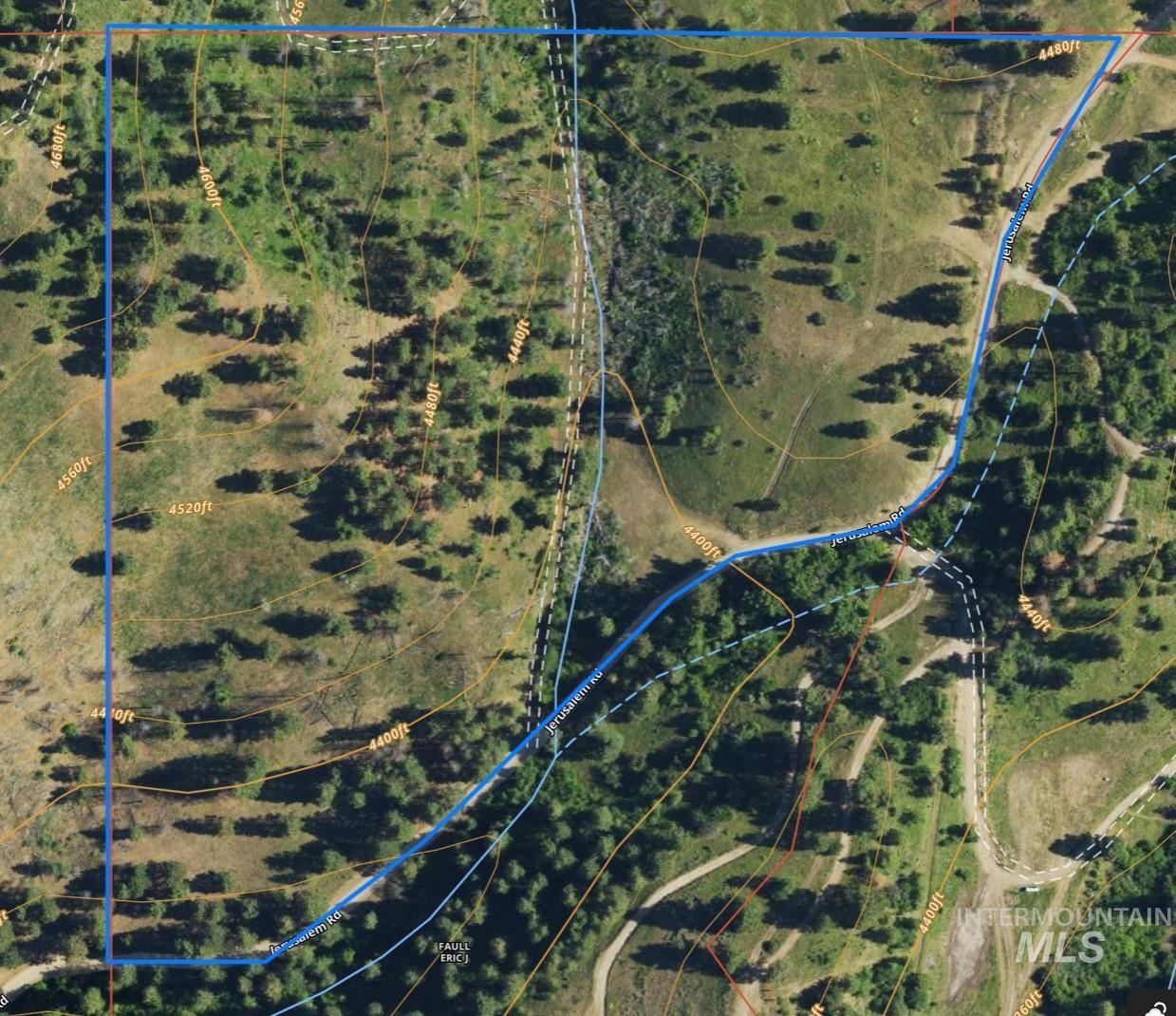 Map / location with property boundaries highlighted