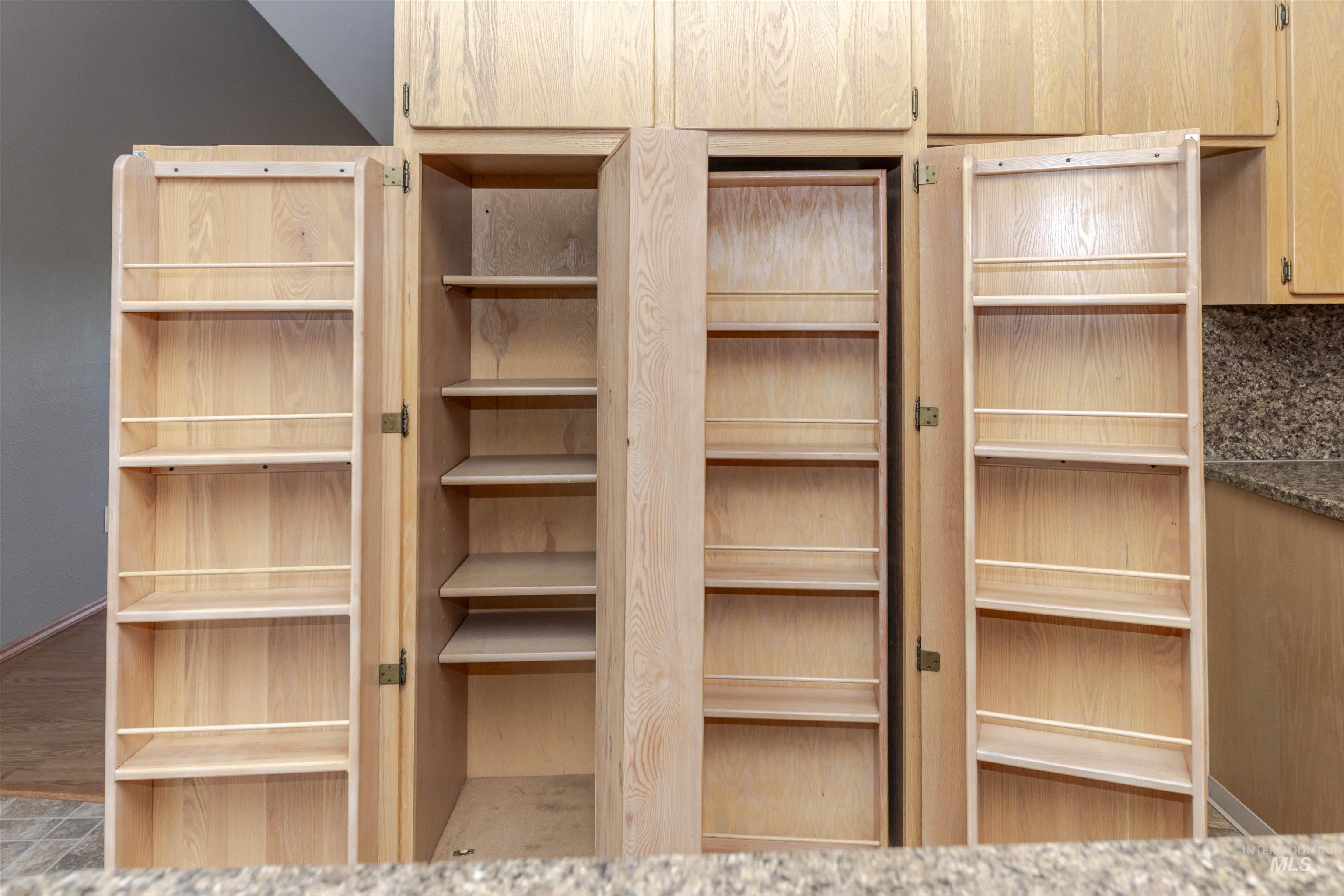 Pantry with lots of storage