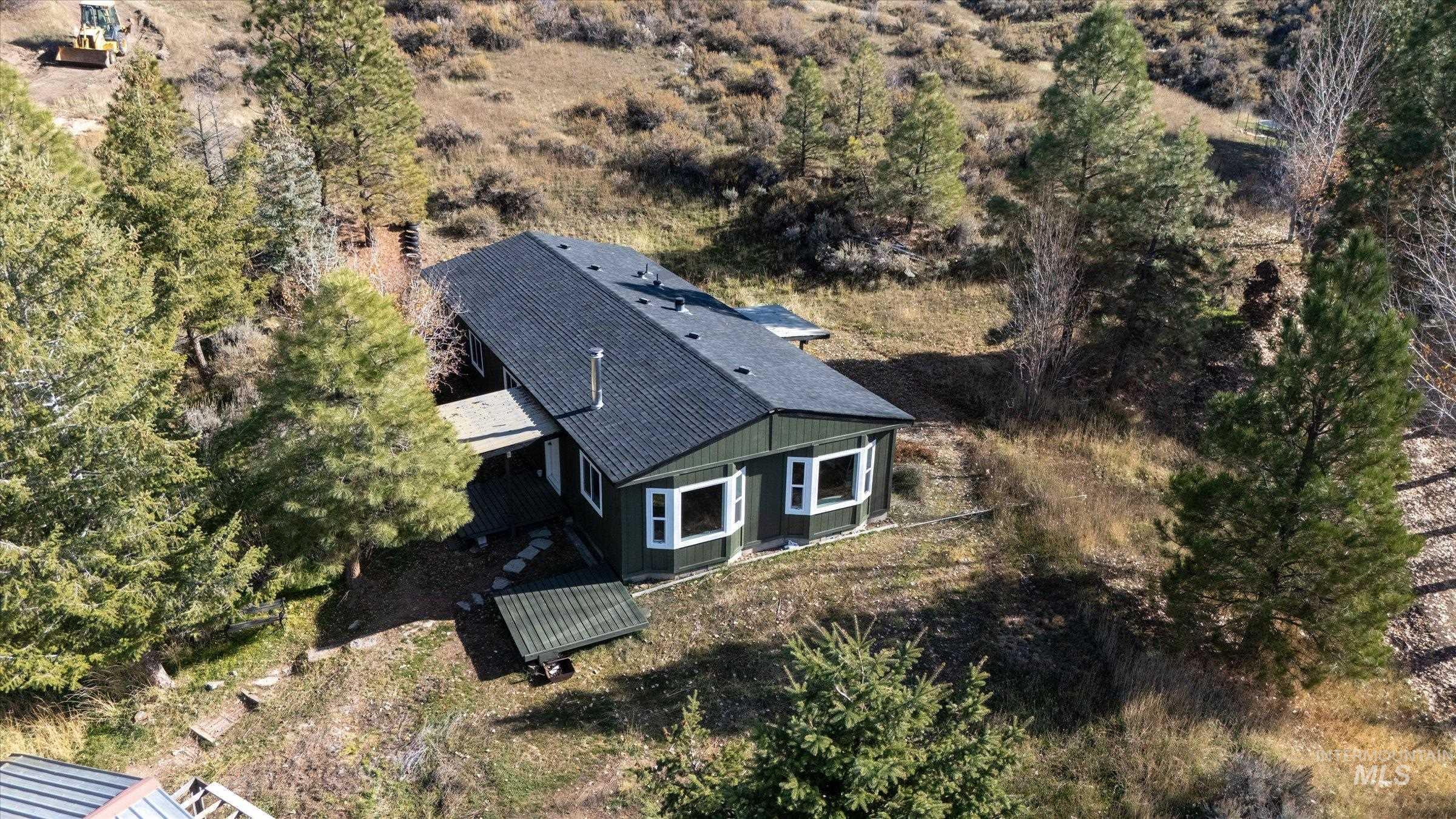 View from above of property